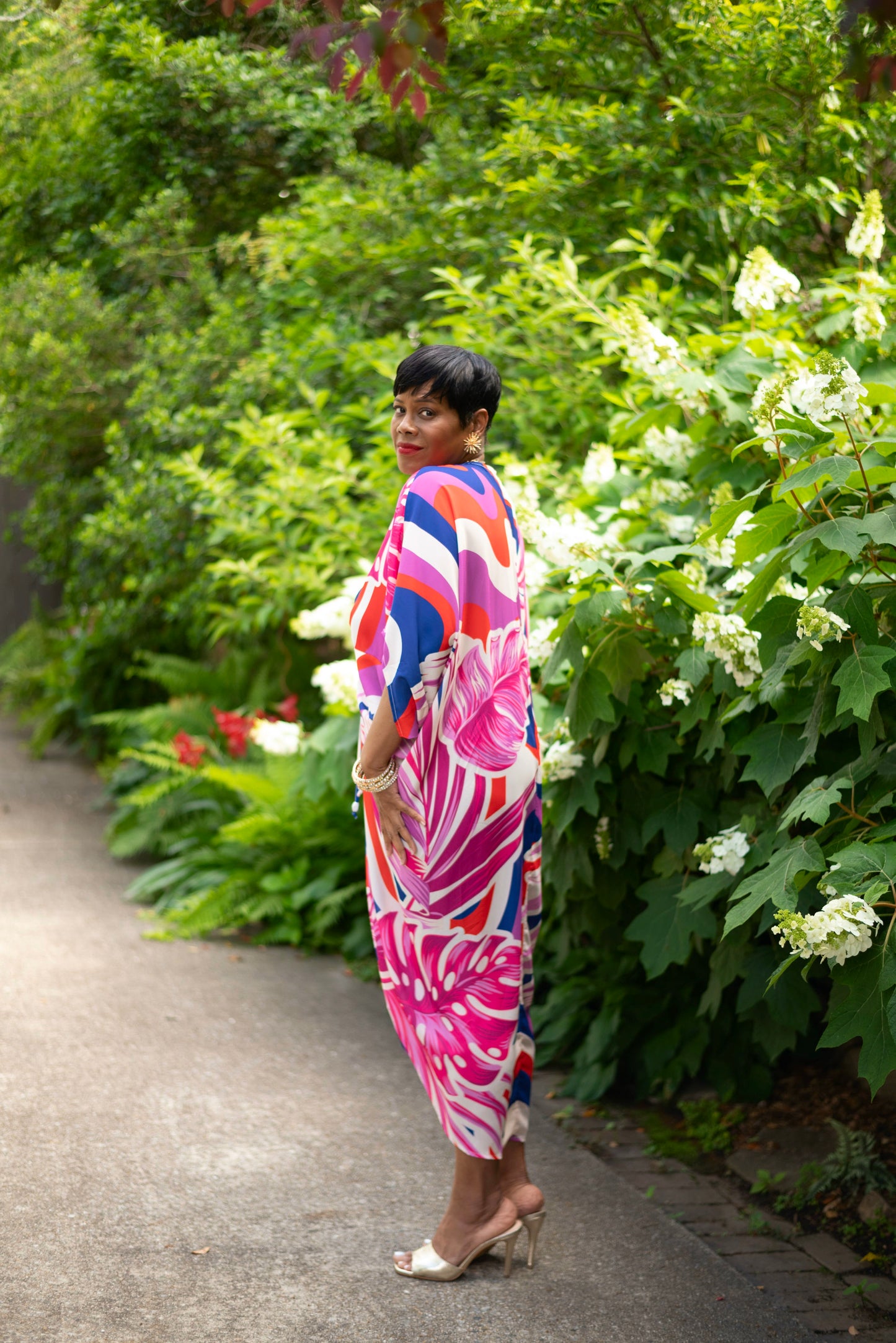 Coastal Glow Kaftan Dress