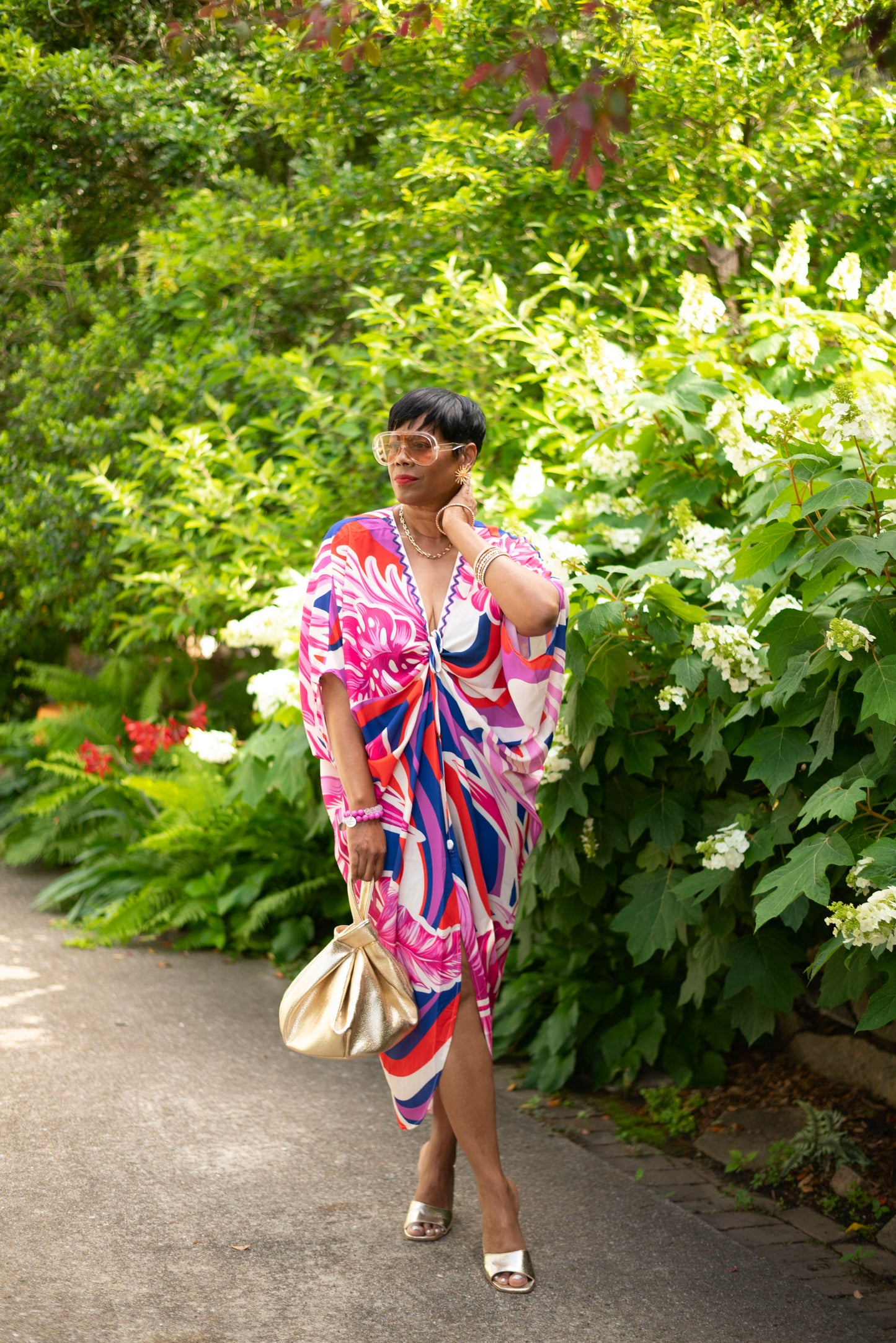 Coastal Glow Kaftan Dress