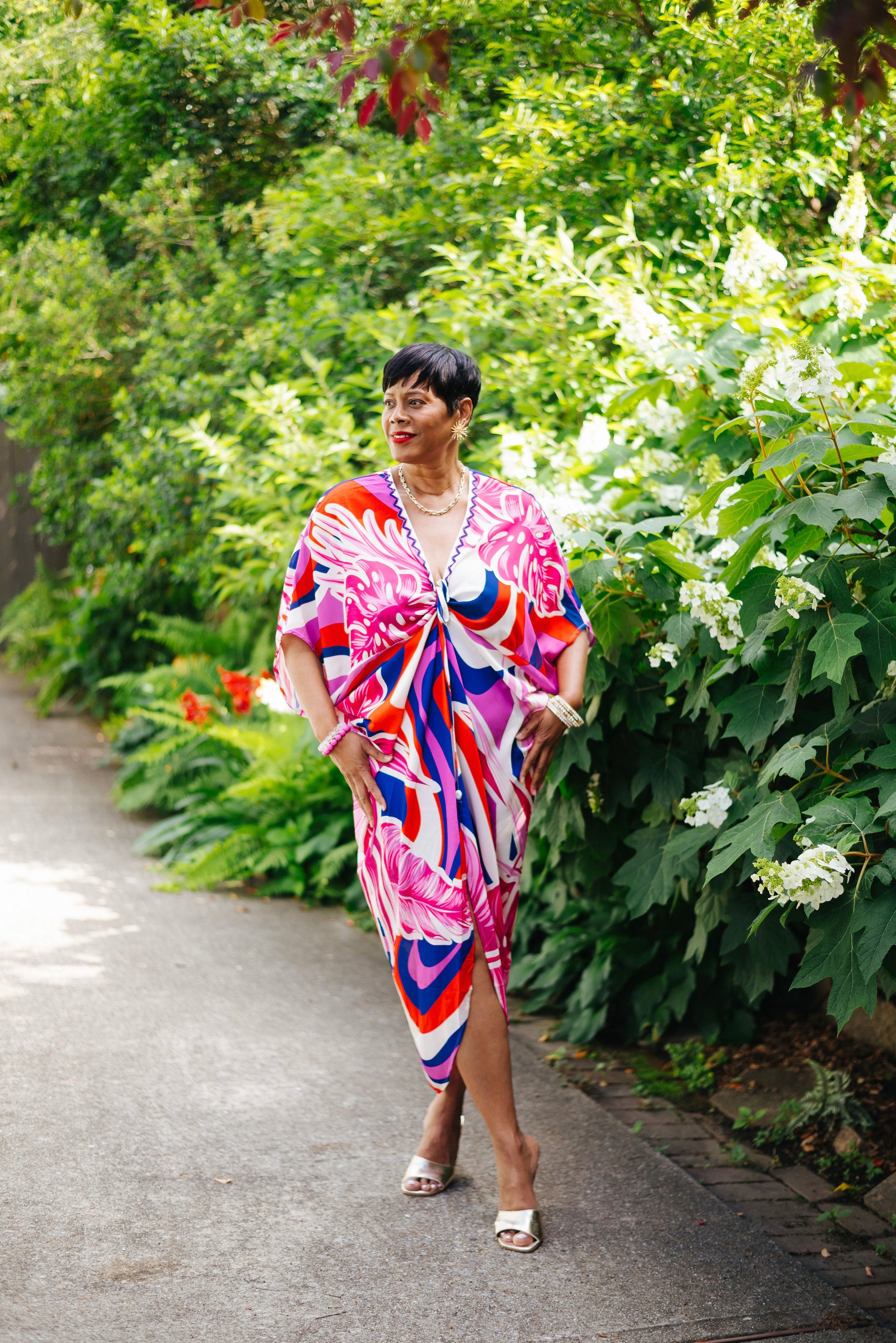 Coastal Glow Kaftan Dress