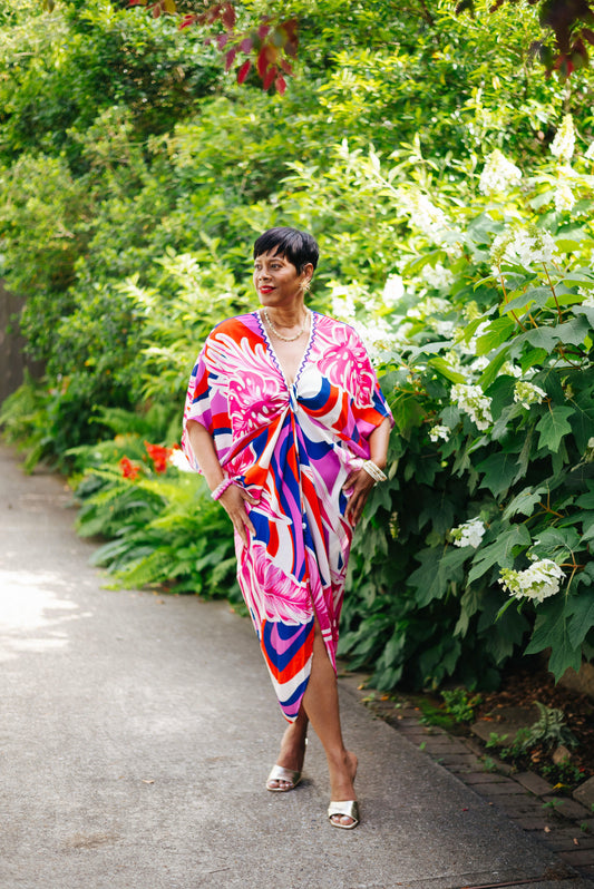 Coastal Glow Kaftan Dress