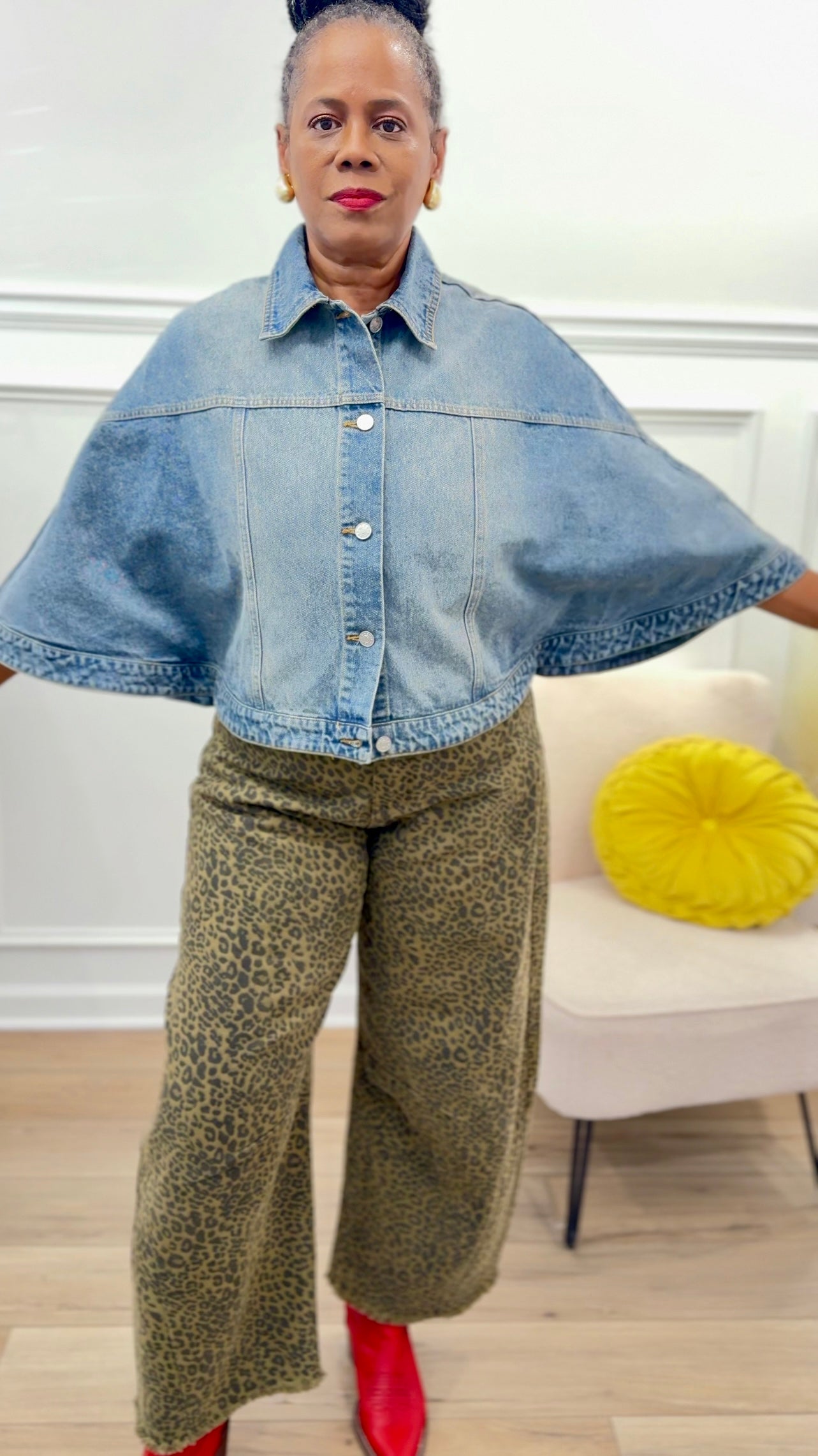 Cape Me Cute Denim Caplet