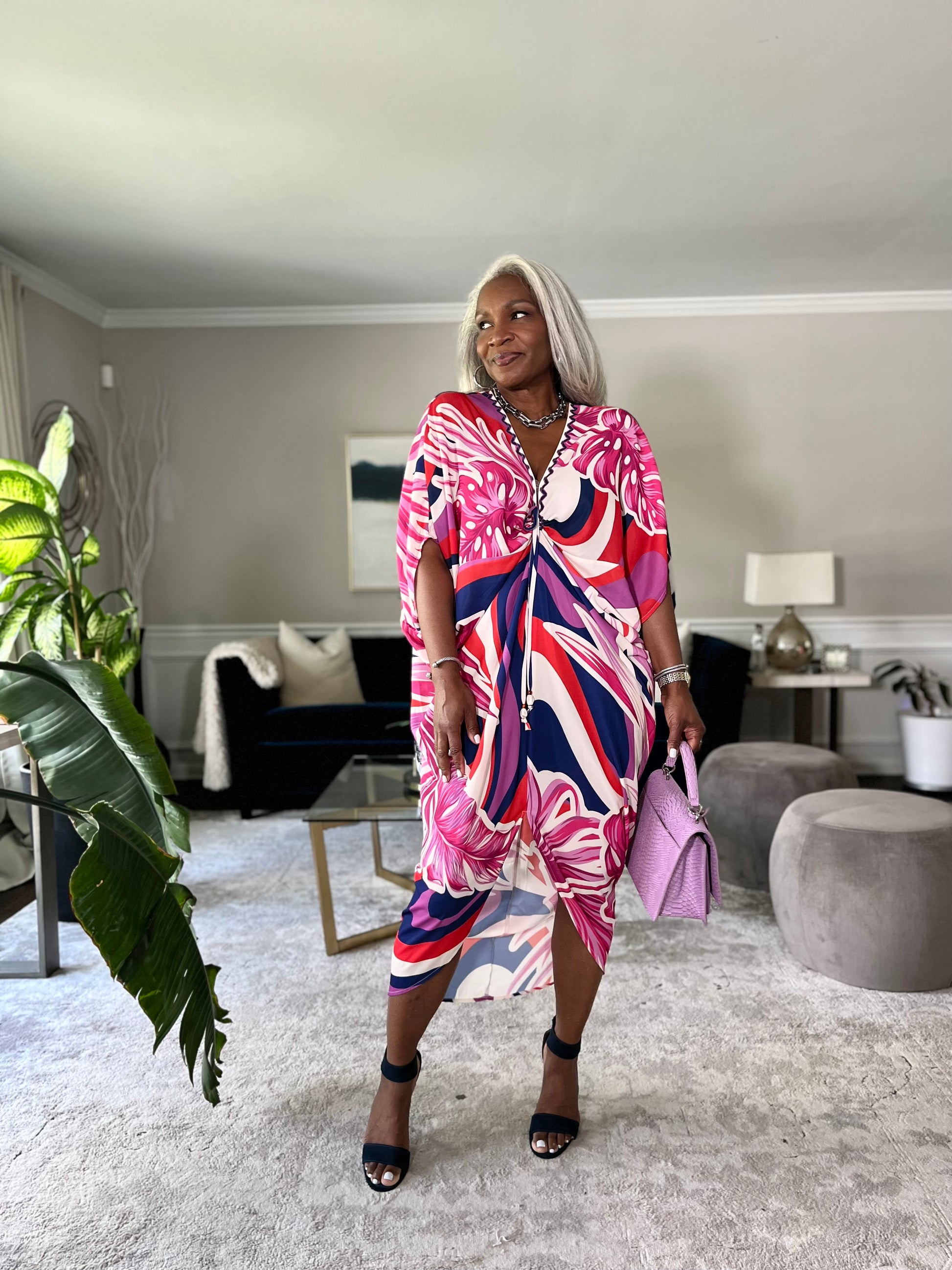 Coastal Glow Kaftan Dress