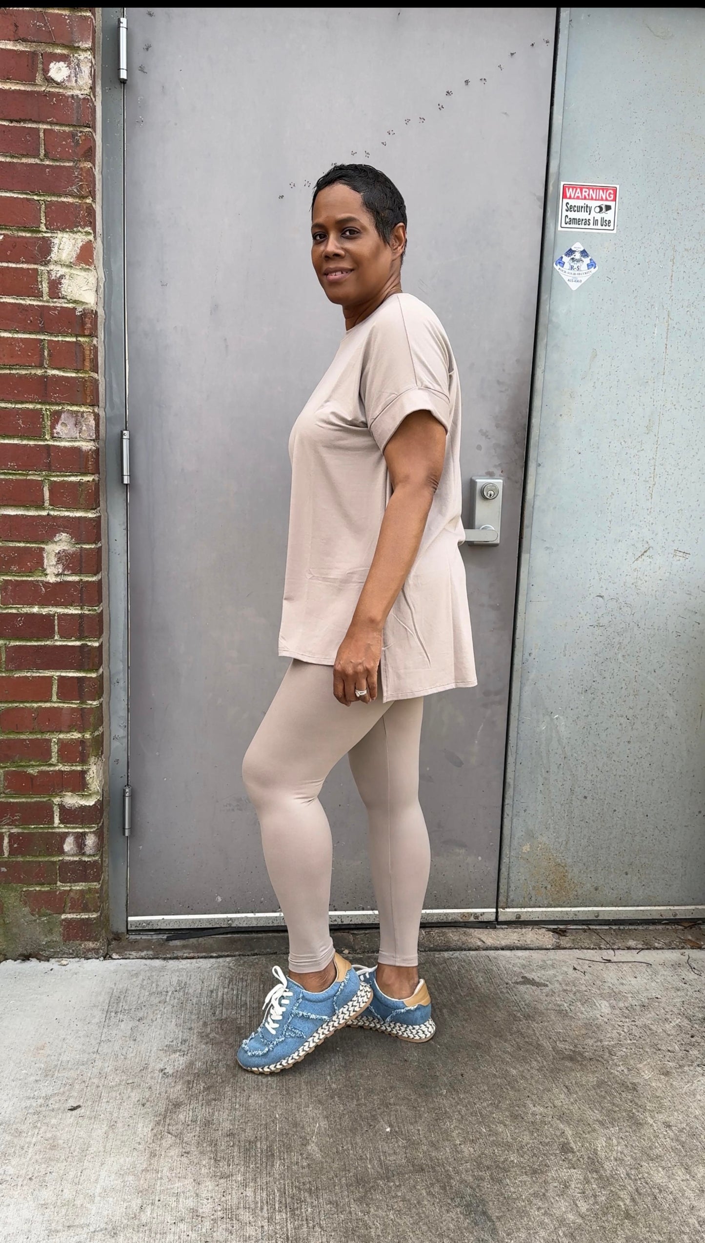 ASH MOCHA ON YOUR GRIND LEGGING SET - SHORT SLEEVE