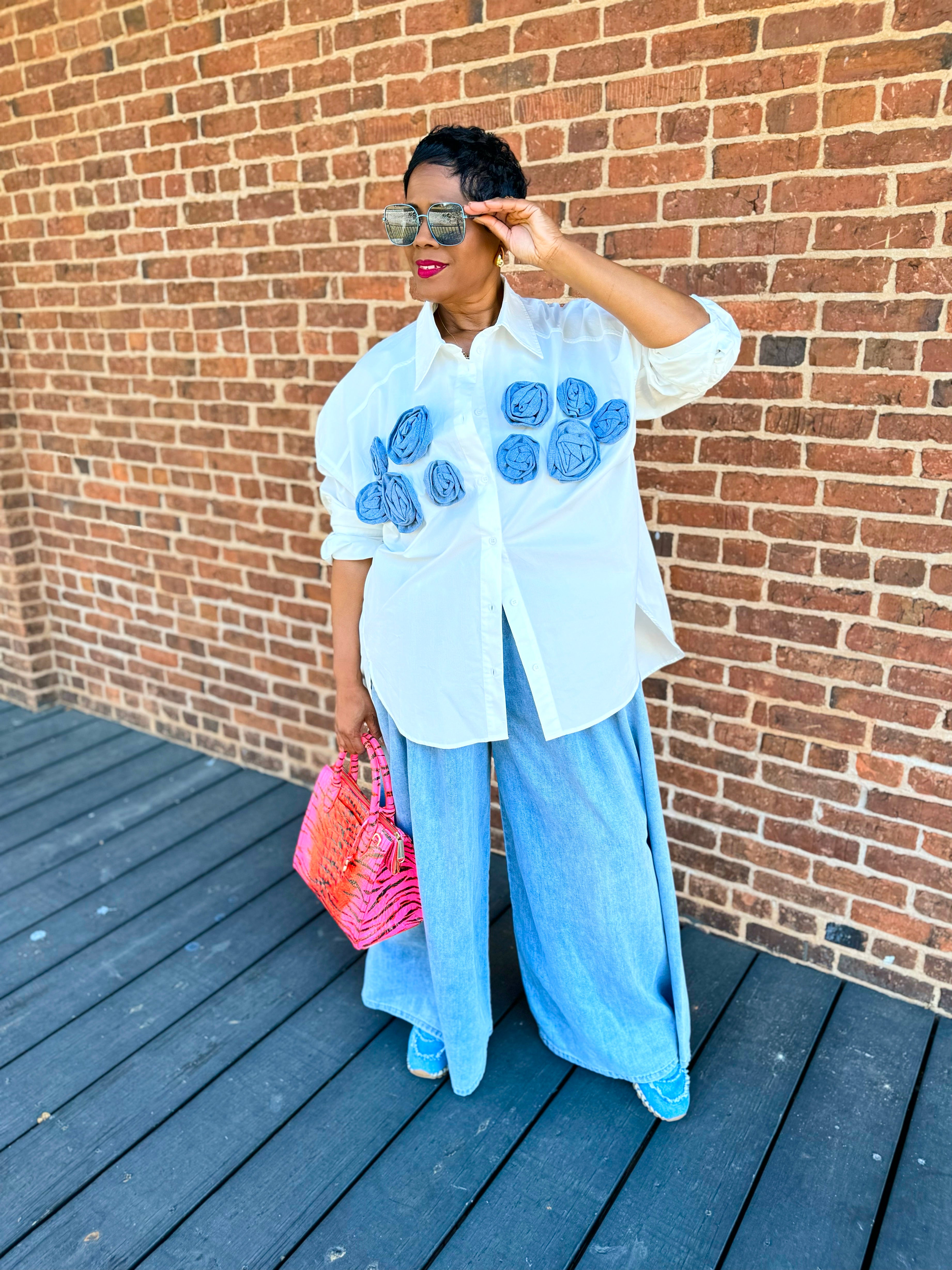 Restock! Elastic Waist Wide Leg Jeans