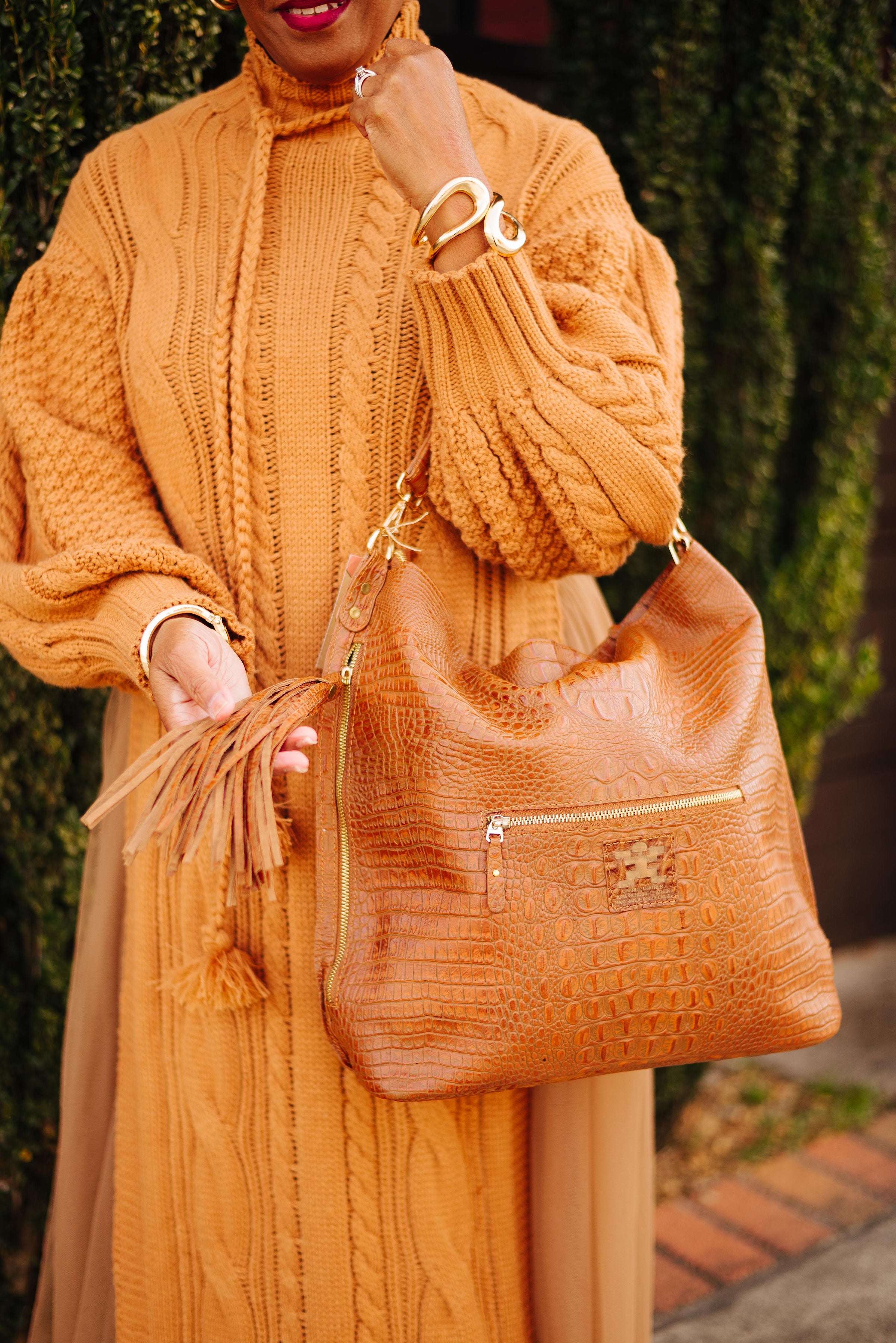 Marta Croco Large Cross Body Handbag