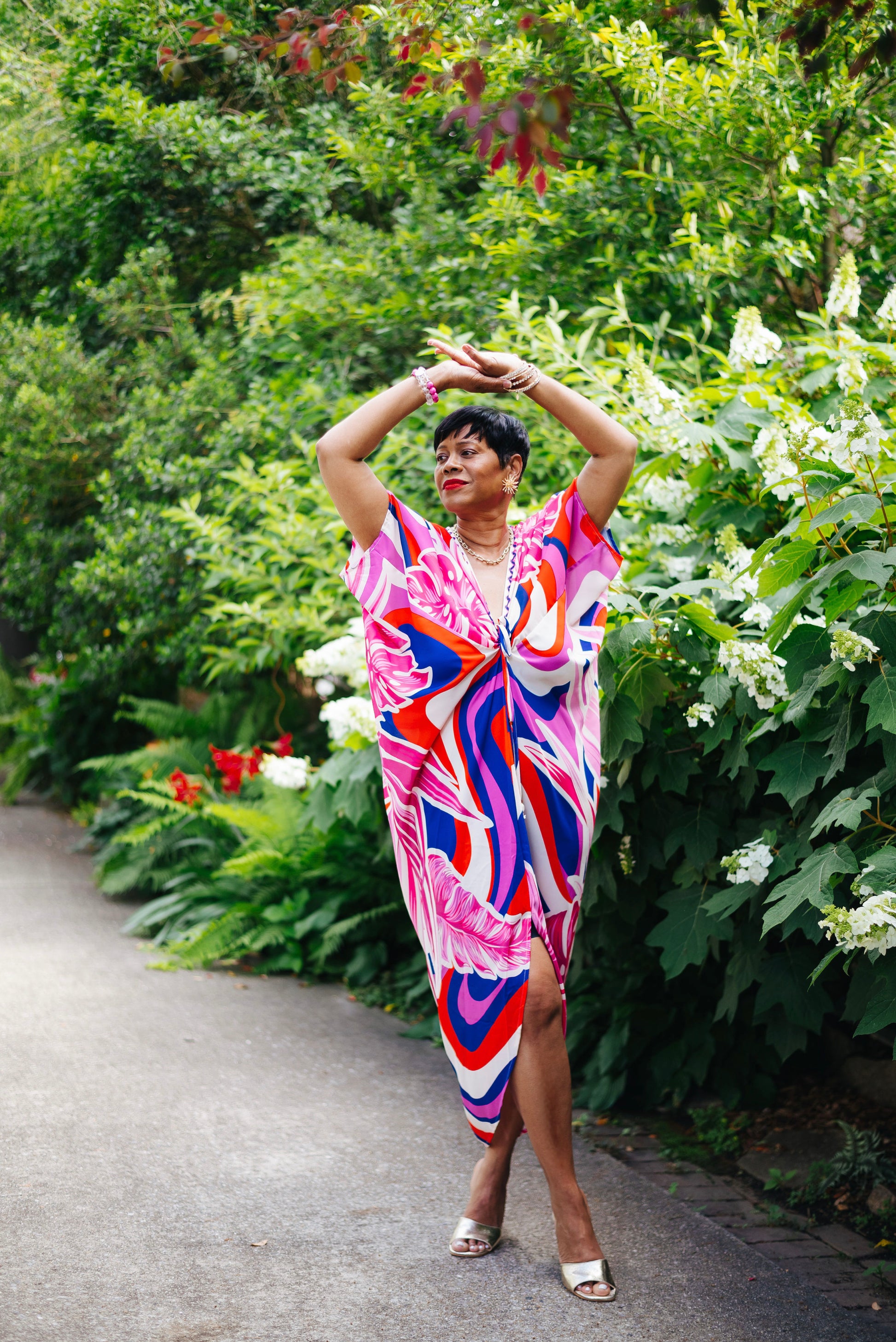 Coastal Glow Kaftan Dress