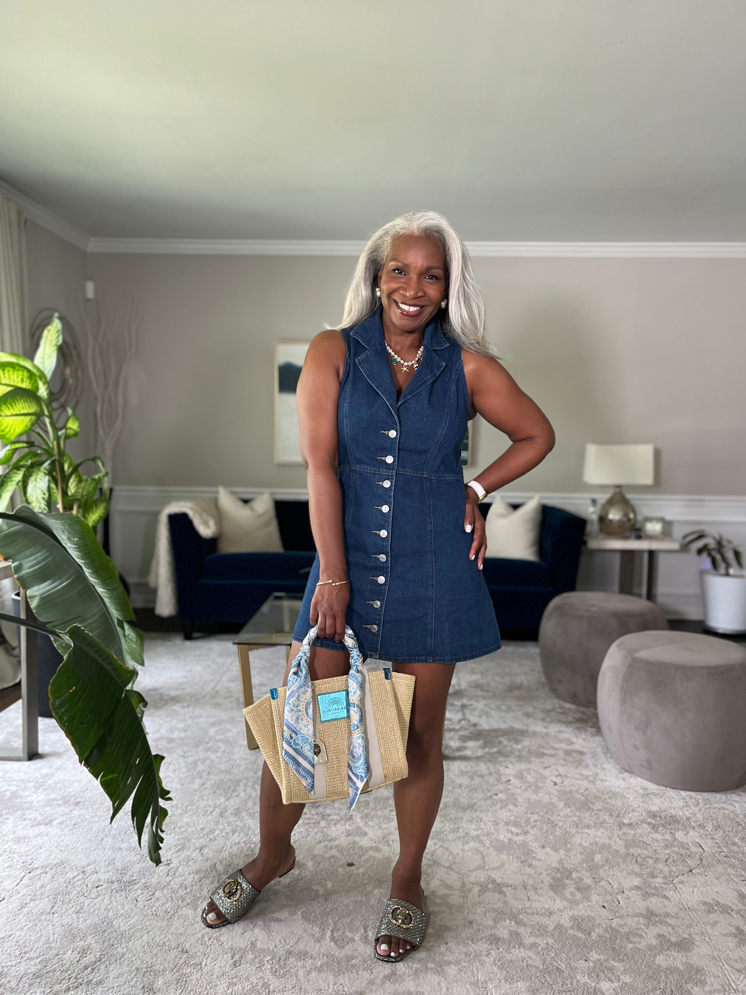 WOMEN FASHION DENIM DRESS
