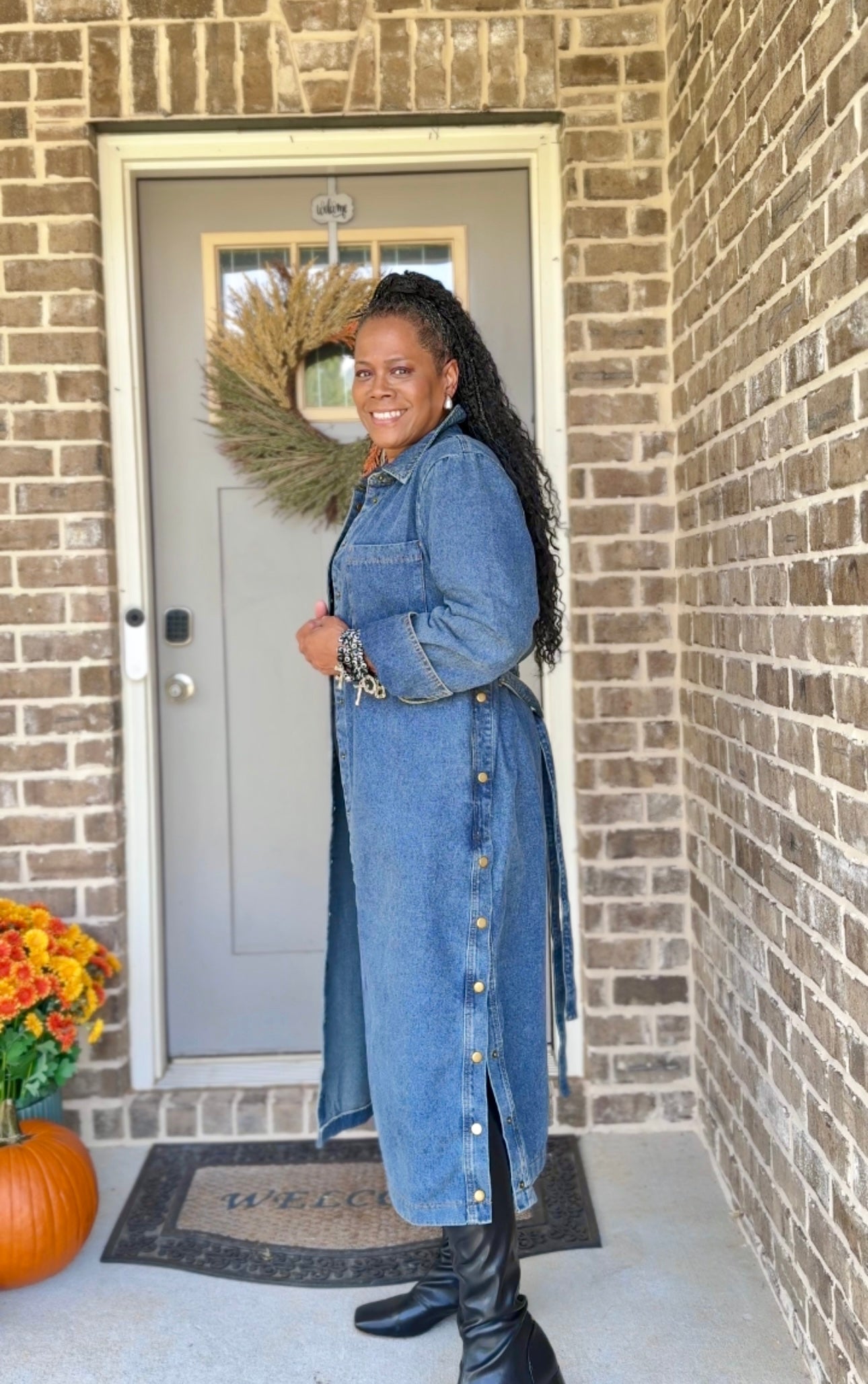 Denim Darling Midi Dress