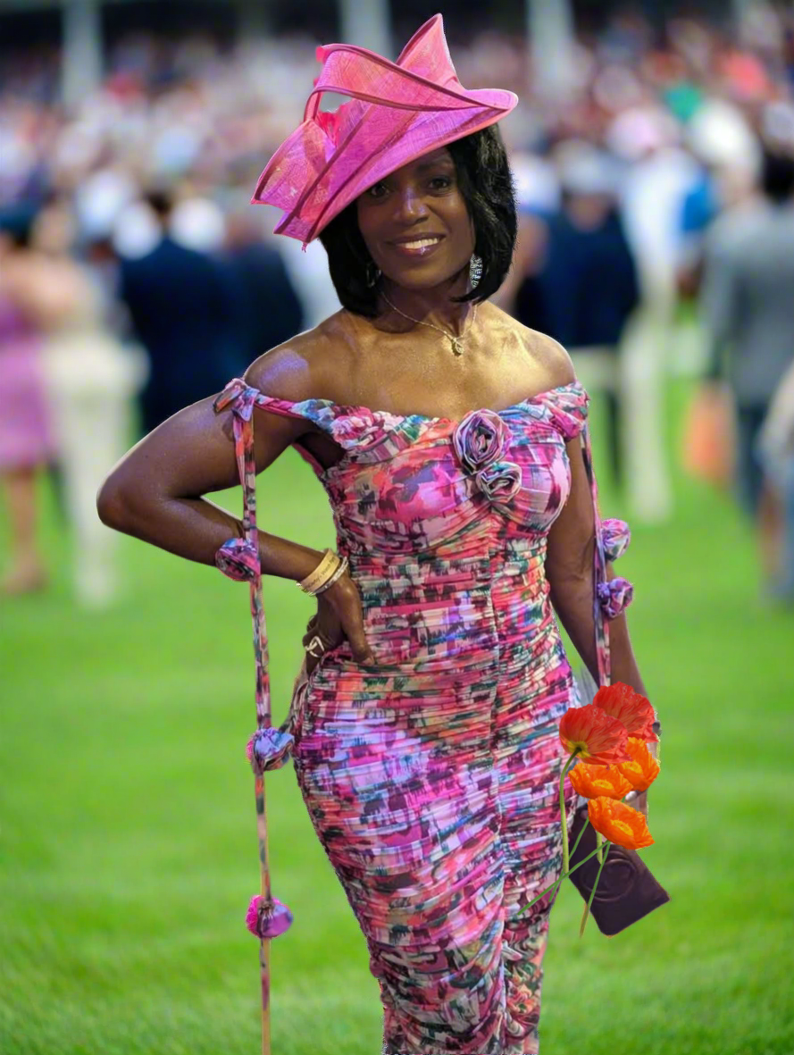 Summer Garden Corsage Midi