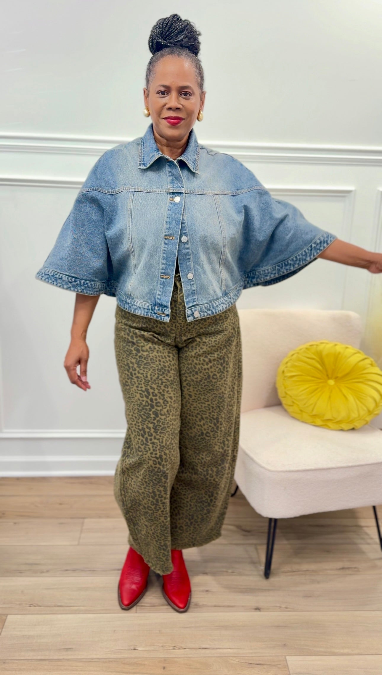 Cape Me Cute Denim Caplet