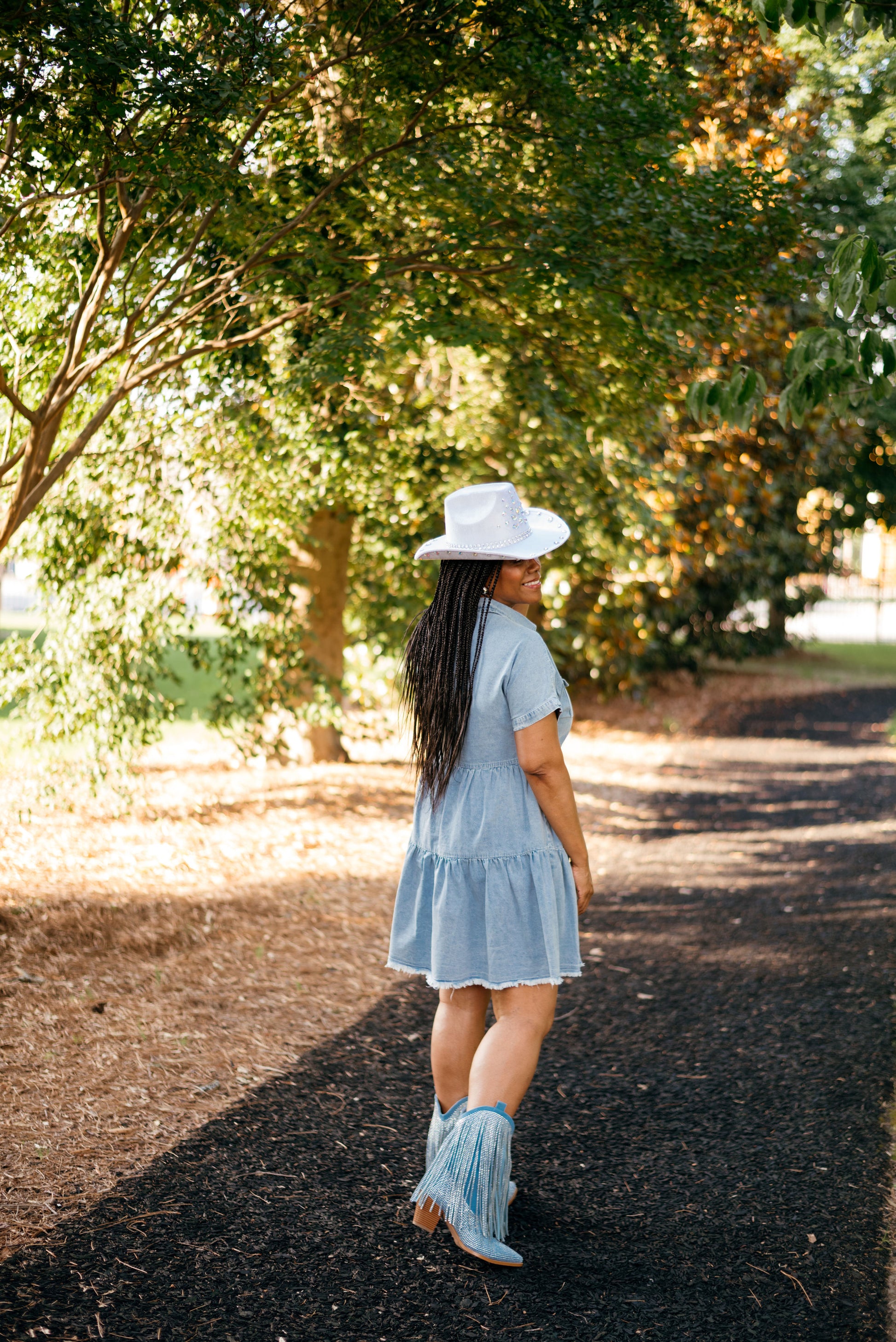 Denim Babydoll Dress