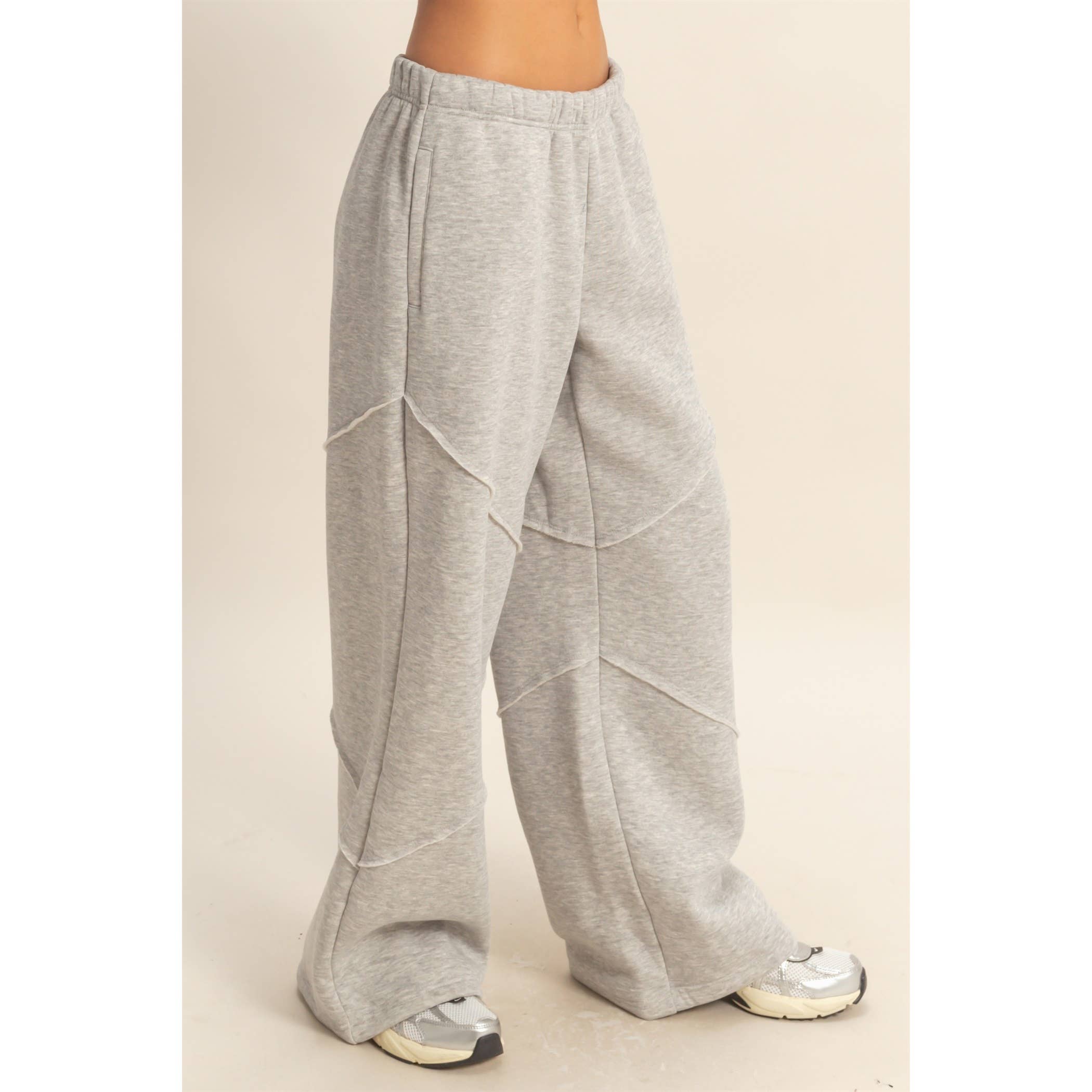 Relaxed-Fit Jogger Pants With Pocket Detail: H.GREY