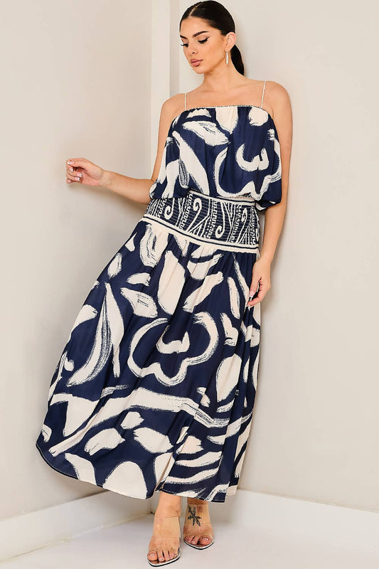 Night Garden Top & Skirt Set