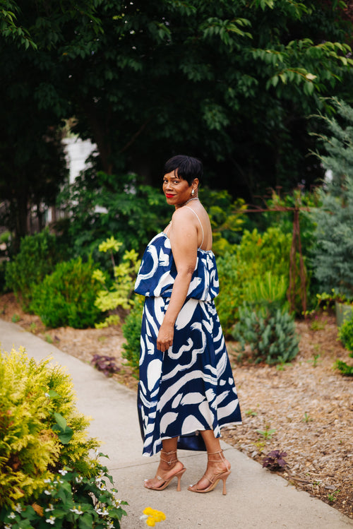 Night Garden Top & Skirt Set