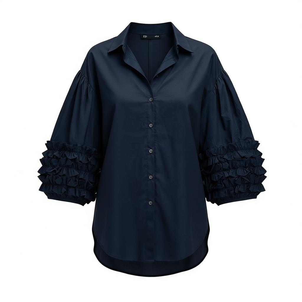 Ruffle Sleeve Blouse