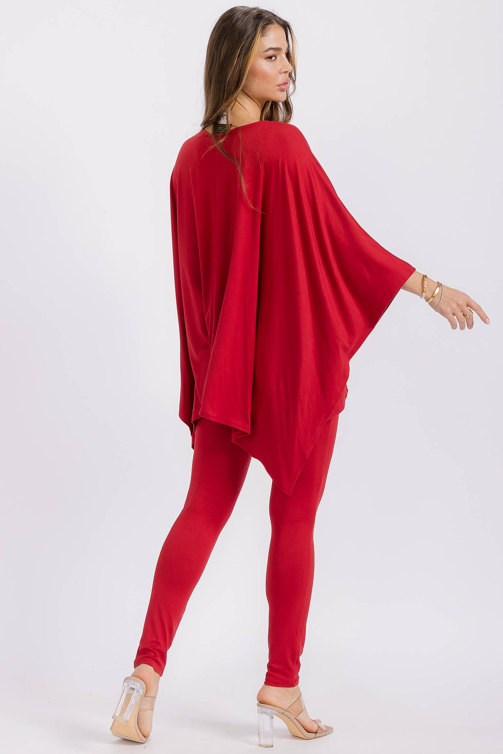 V-neck Top & Leggings 2 PC Set