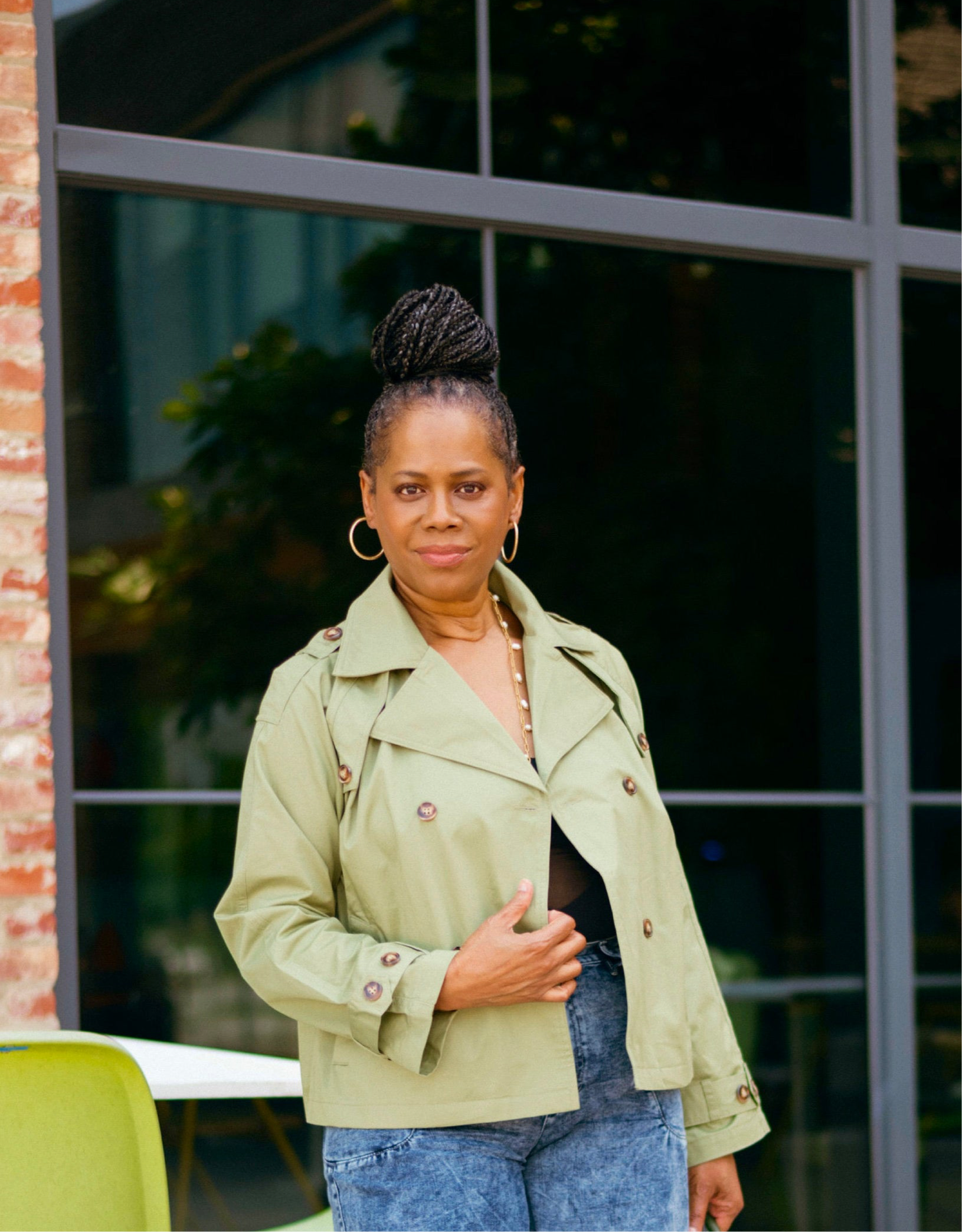 OLIVE TRENCH COAT