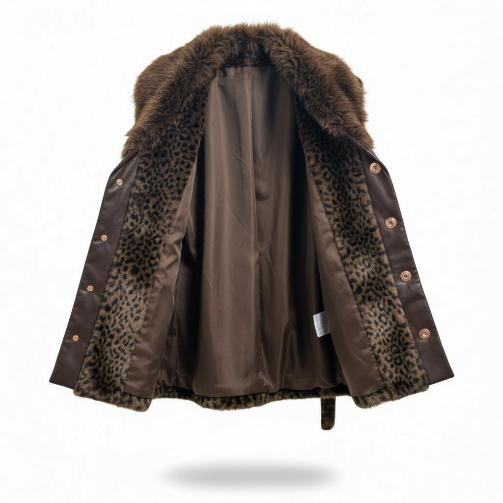 Fur Animal Print Vest