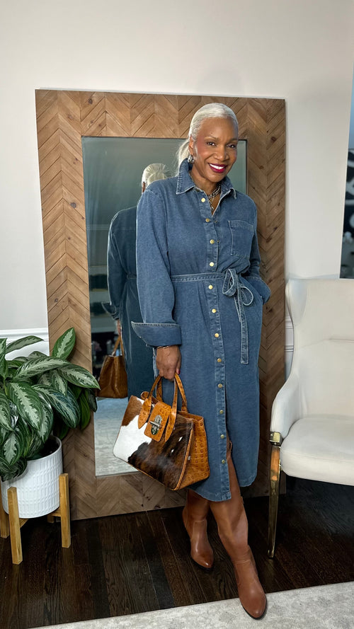 Denim Darling Midi Dress