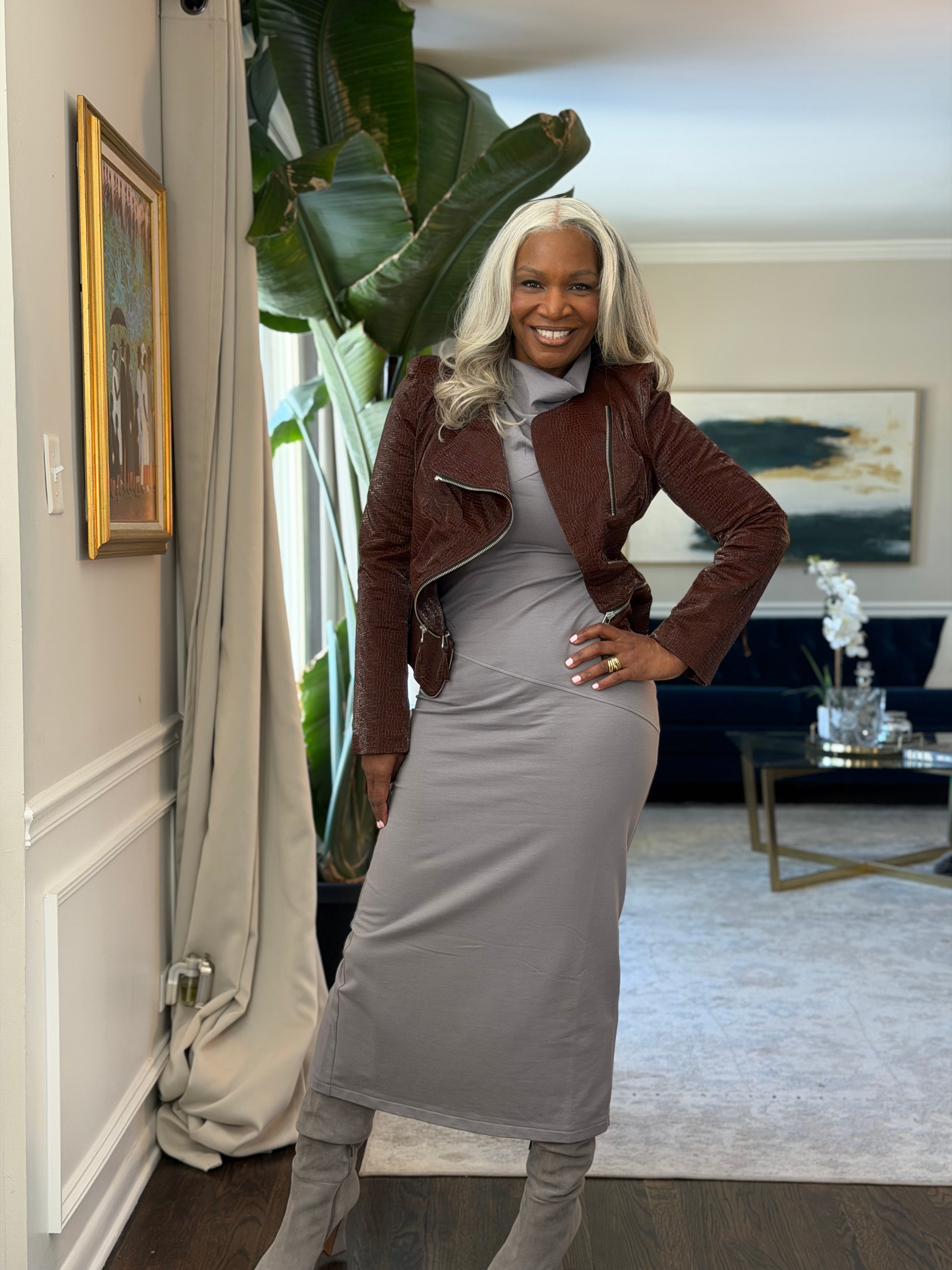 Power Shoulder Moto Jacket