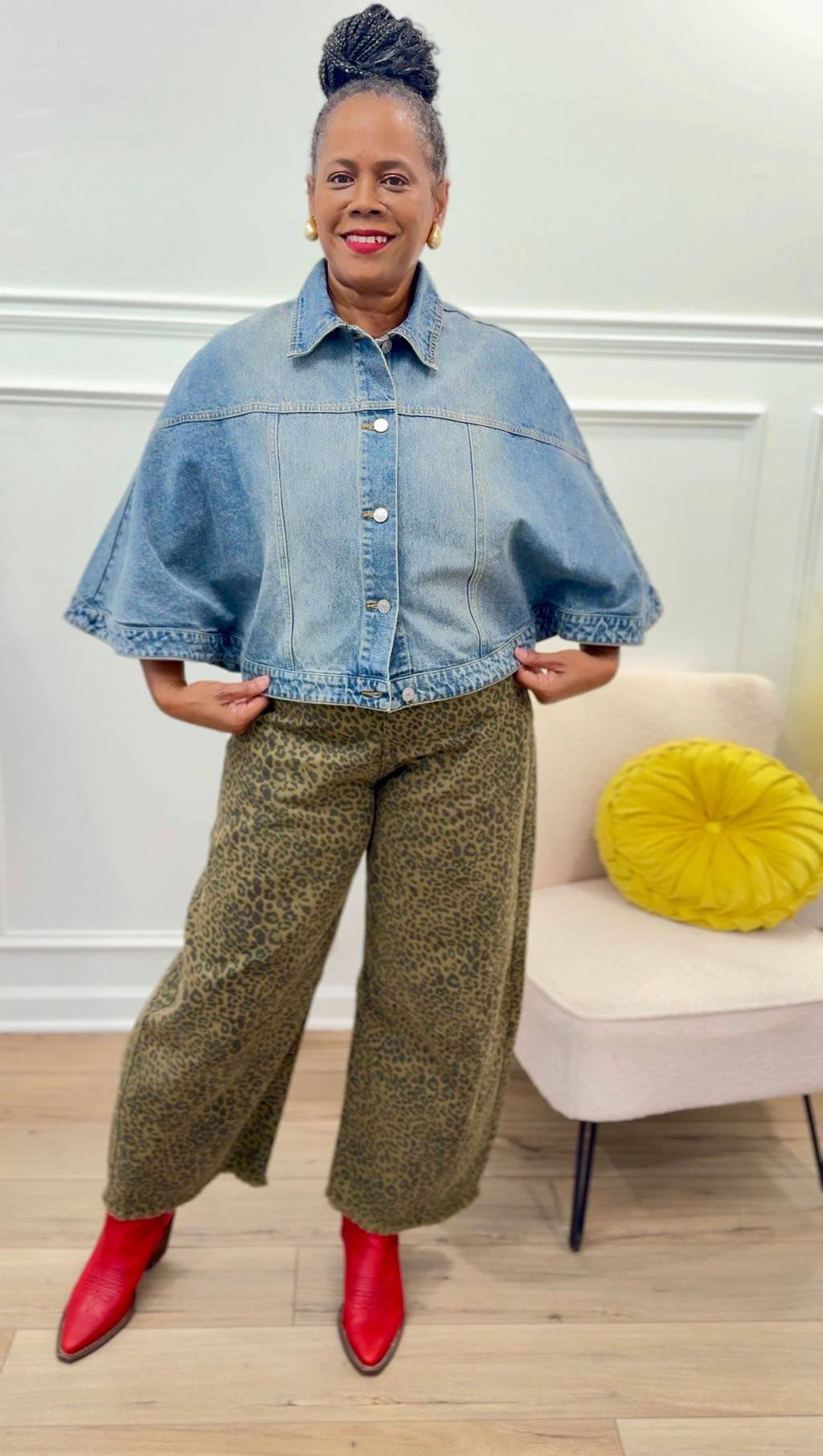 Cape Me Cute Denim Caplet