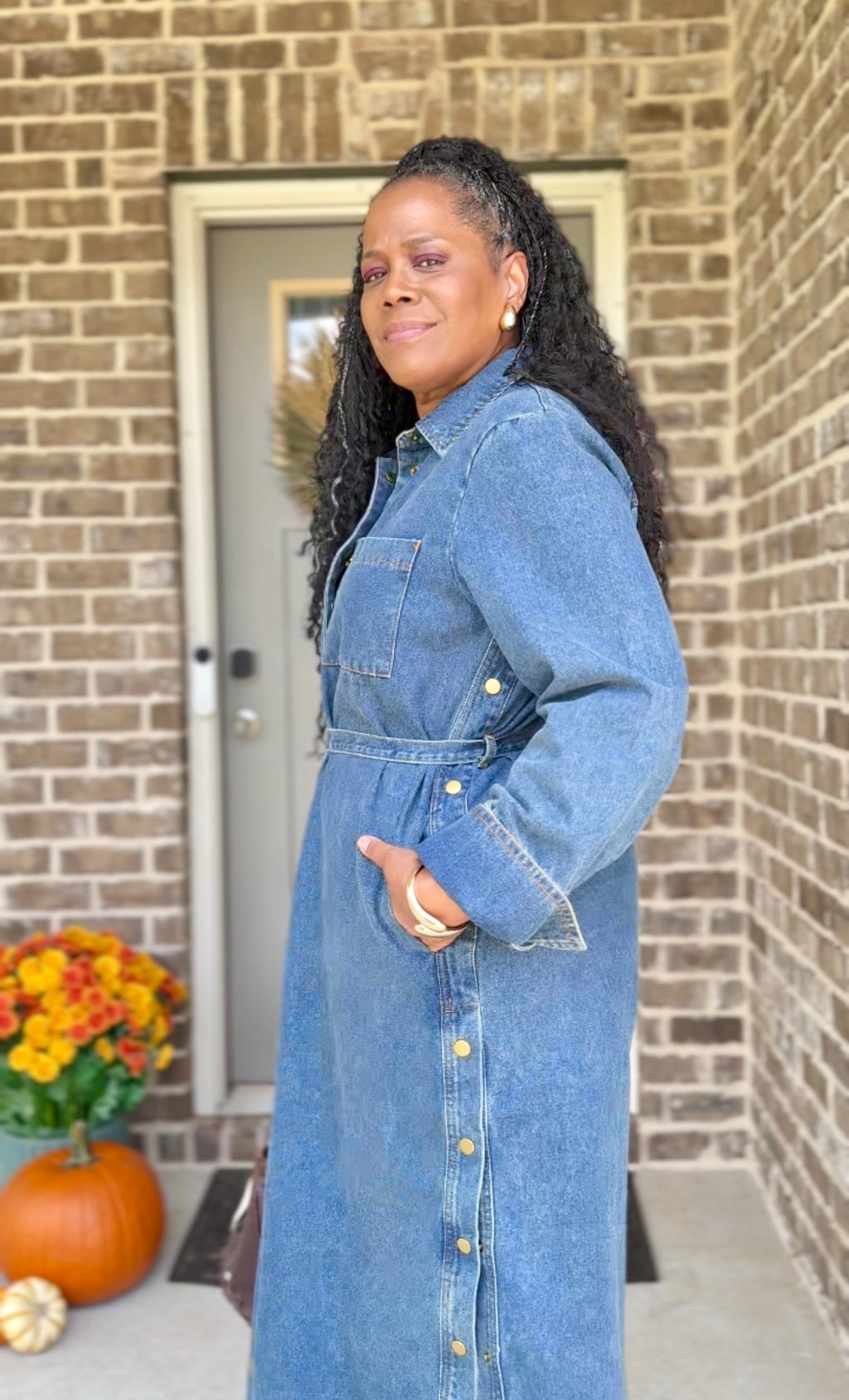 Denim Darling Midi Dress