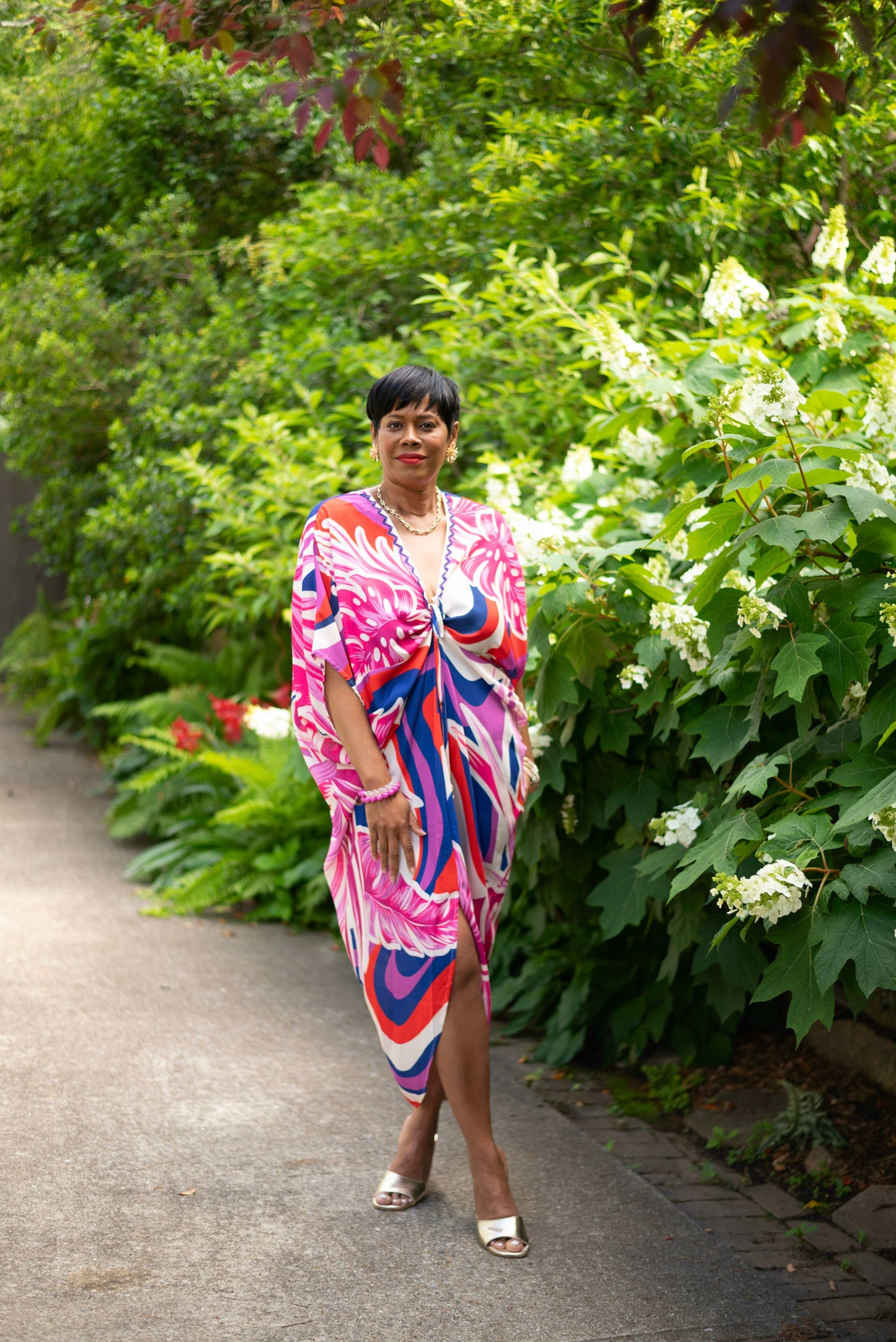 Coastal Glow Kaftan Dress