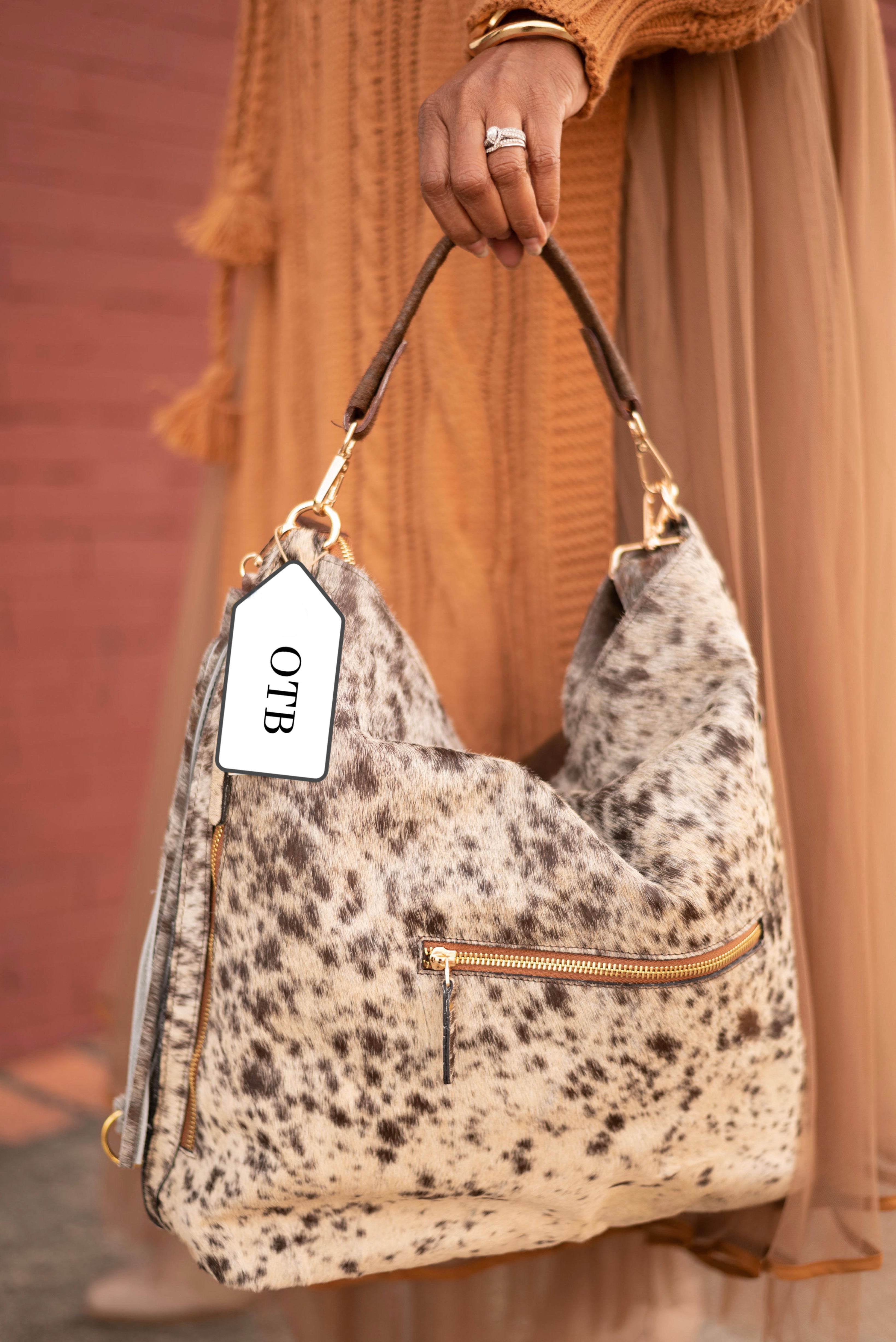 Moniquita Medium Handbag Crossbody-Spotted Brown