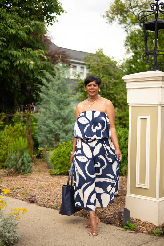 Night Garden Top & Skirt Set