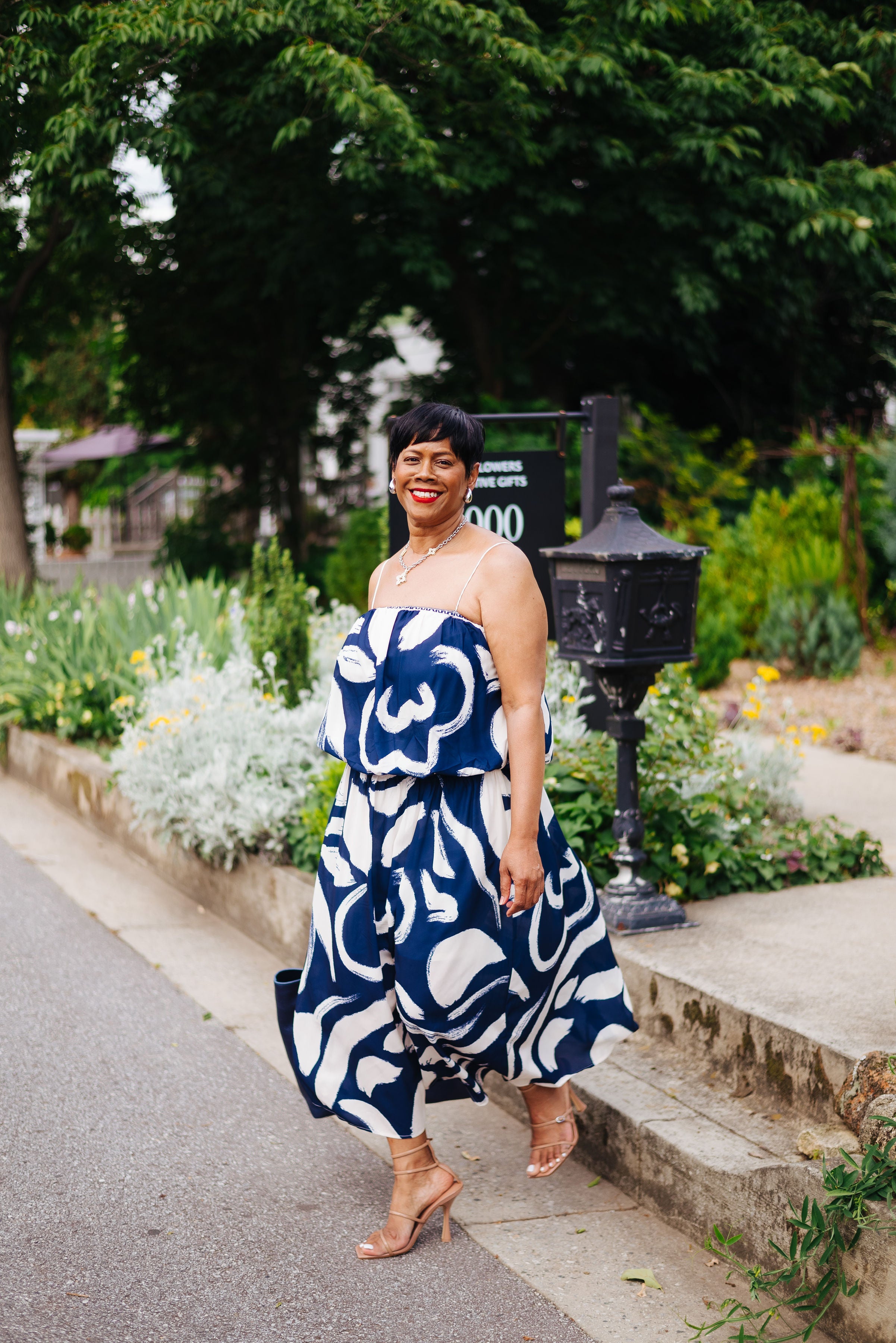 Night Garden Top & Skirt Set