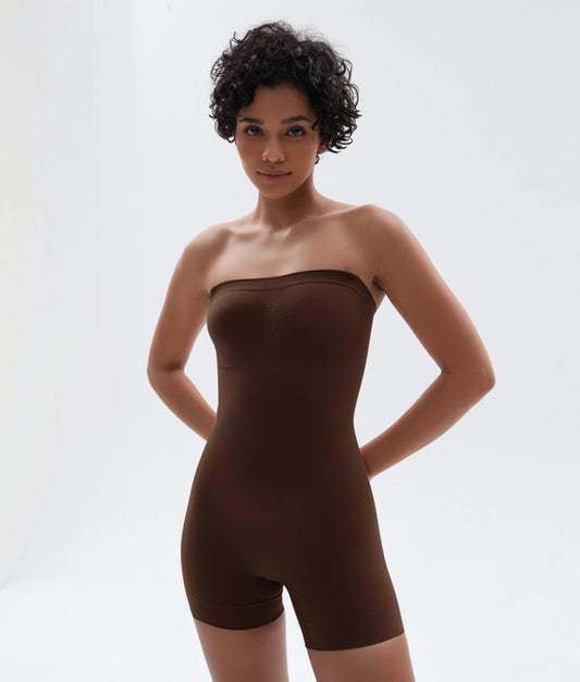 Strapless Shortie Bodysuit For Women Tummy Control