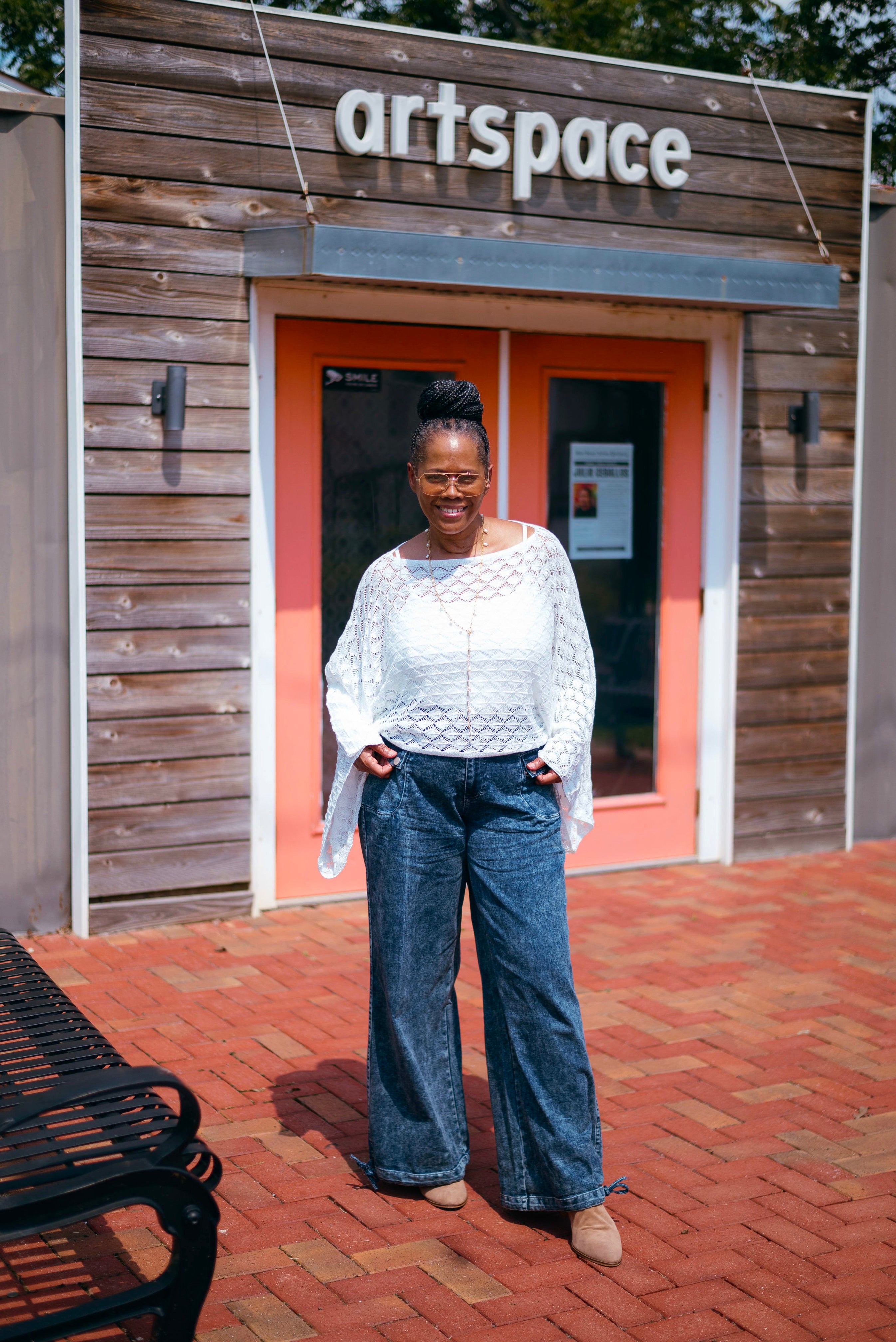 CINCH HEM WIDE LEG JEANS