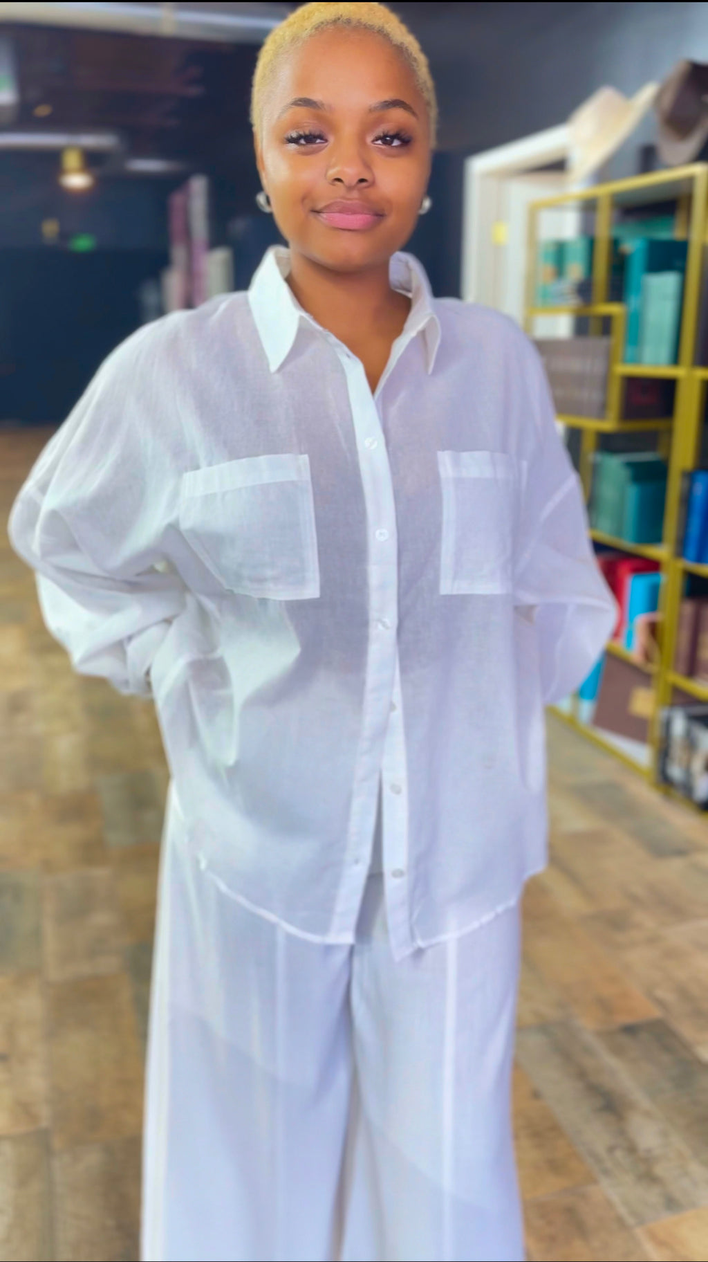 Crisp & Chic Oversized Button Down Shirt