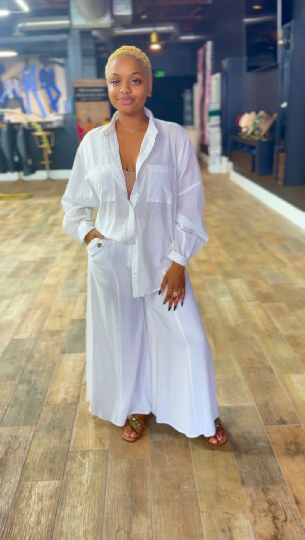 Crisp & Chic Oversized Button Down Shirt