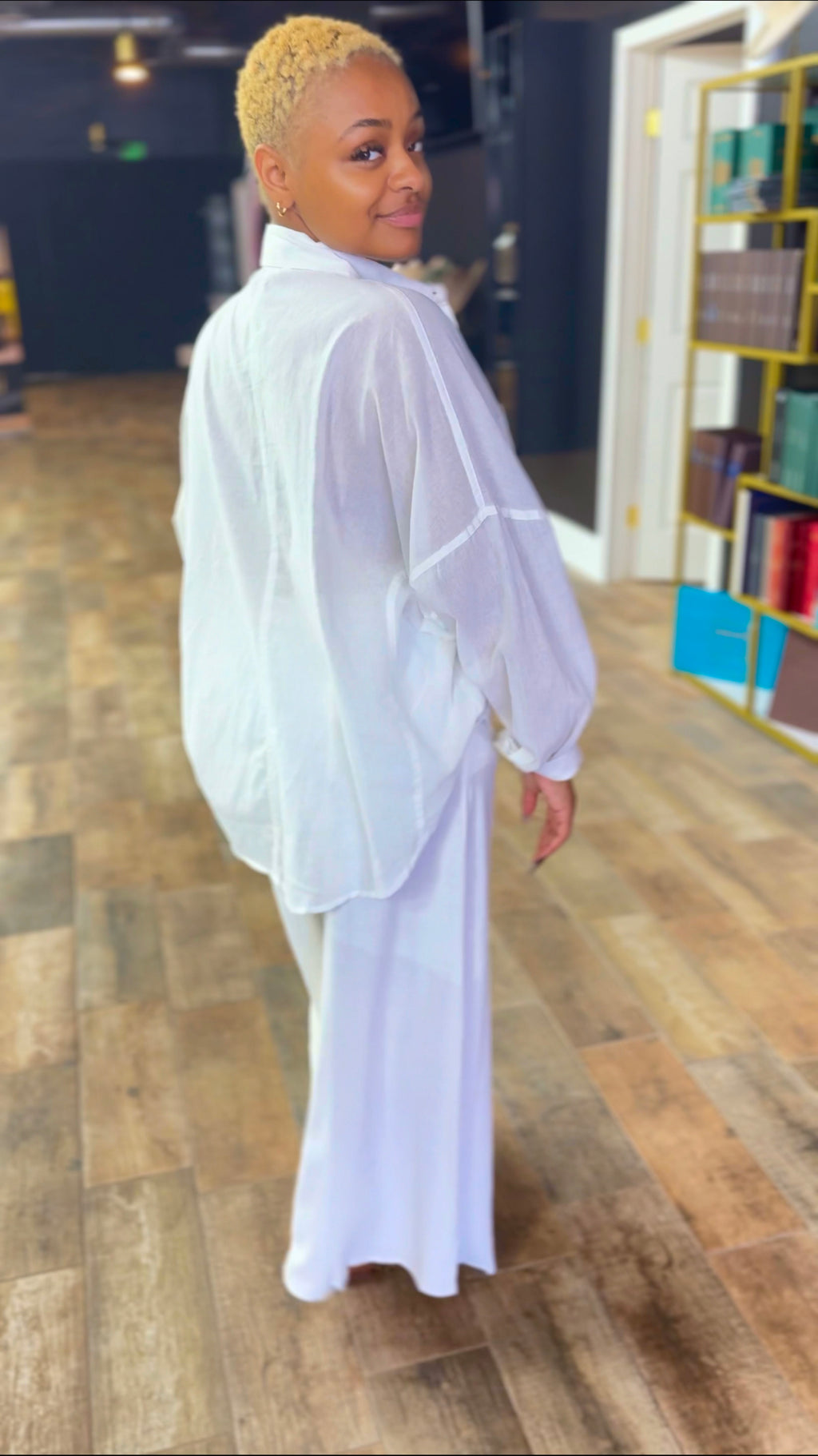 Crisp & Chic Oversized Button Down Shirt