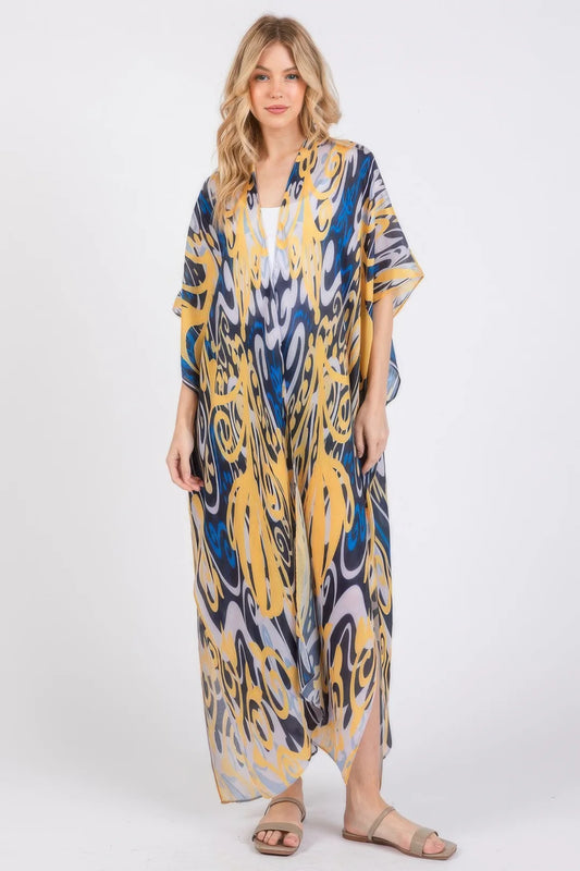 Boho Breeze Open Front Kimono