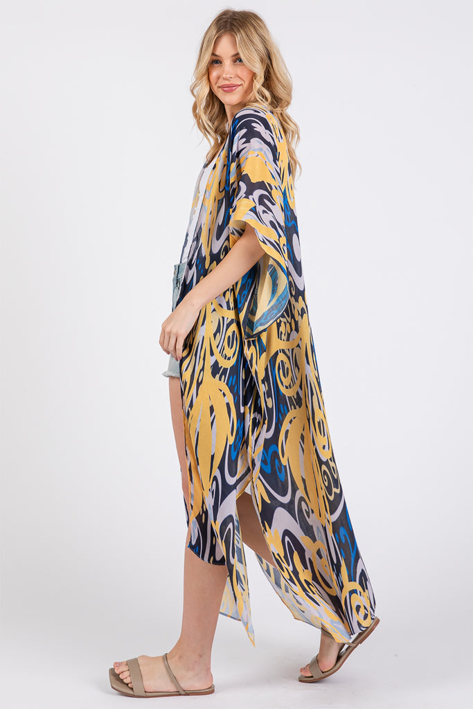 Boho Breeze Open Front Kimono