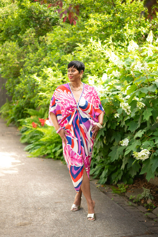Coastal Glow Kaftan Dress