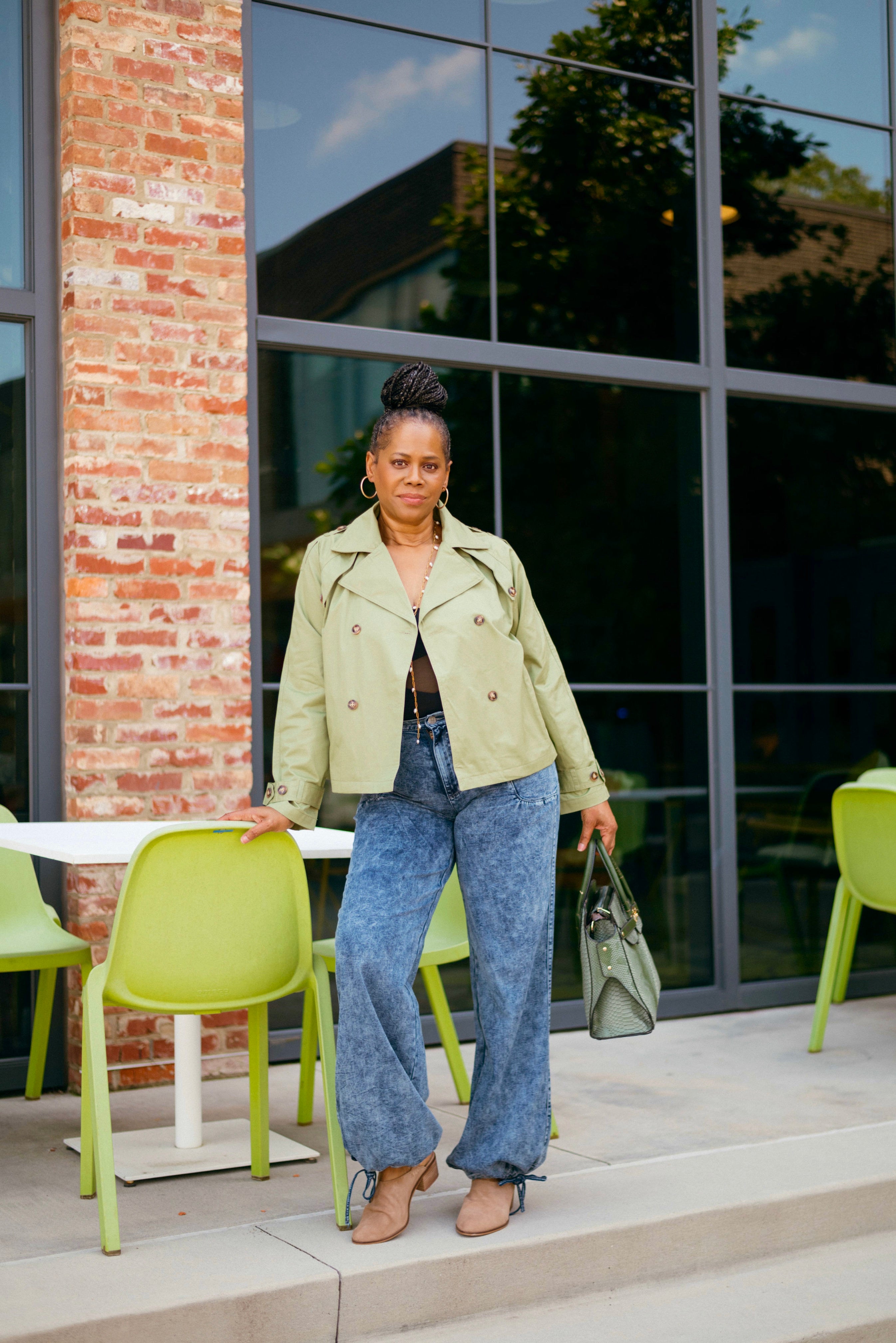 OLIVE TRENCH COAT