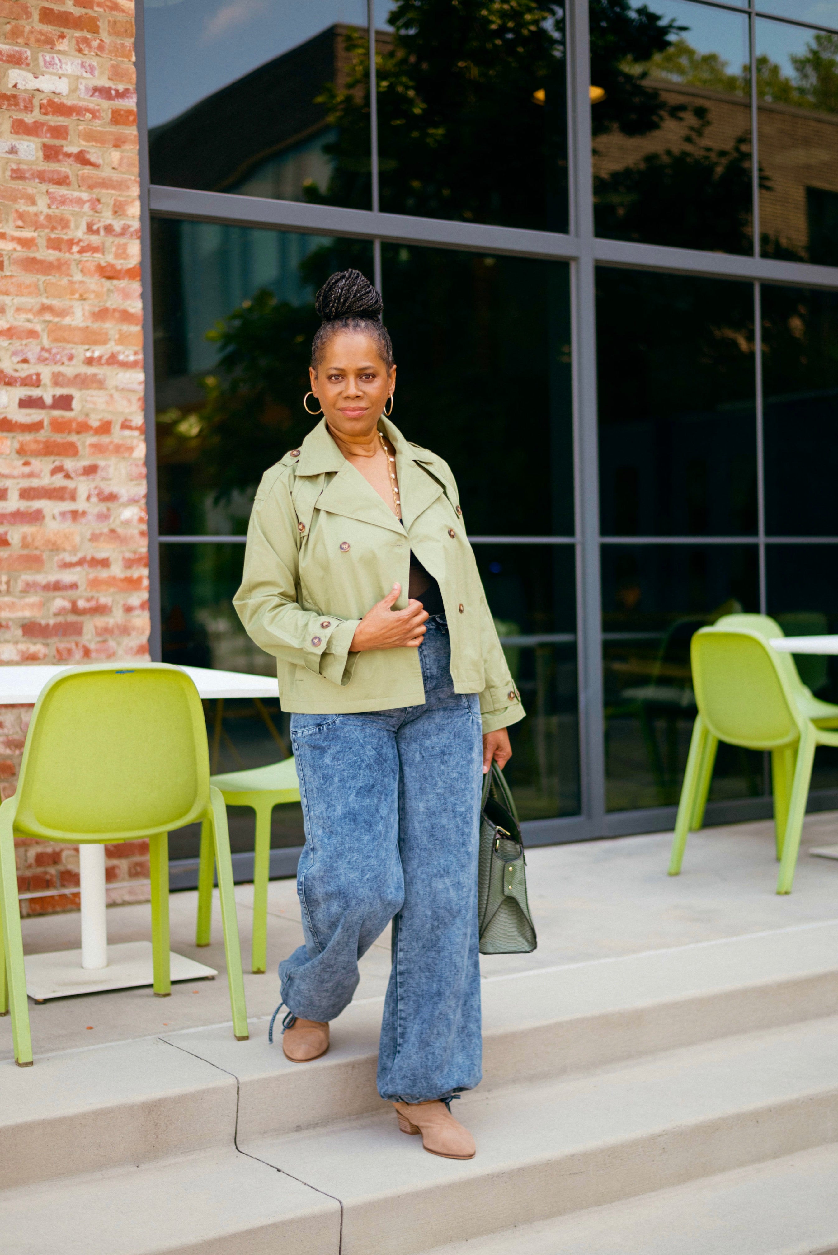 OLIVE TRENCH COAT