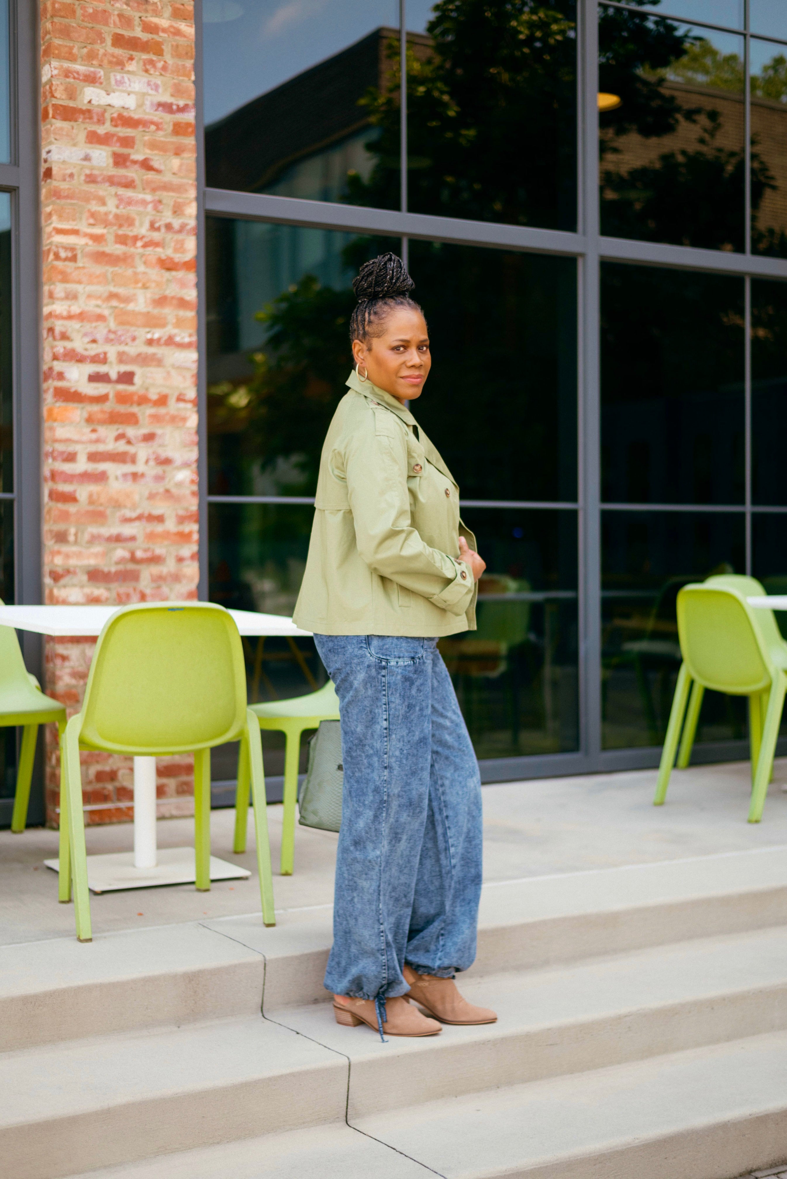 OLIVE TRENCH COAT