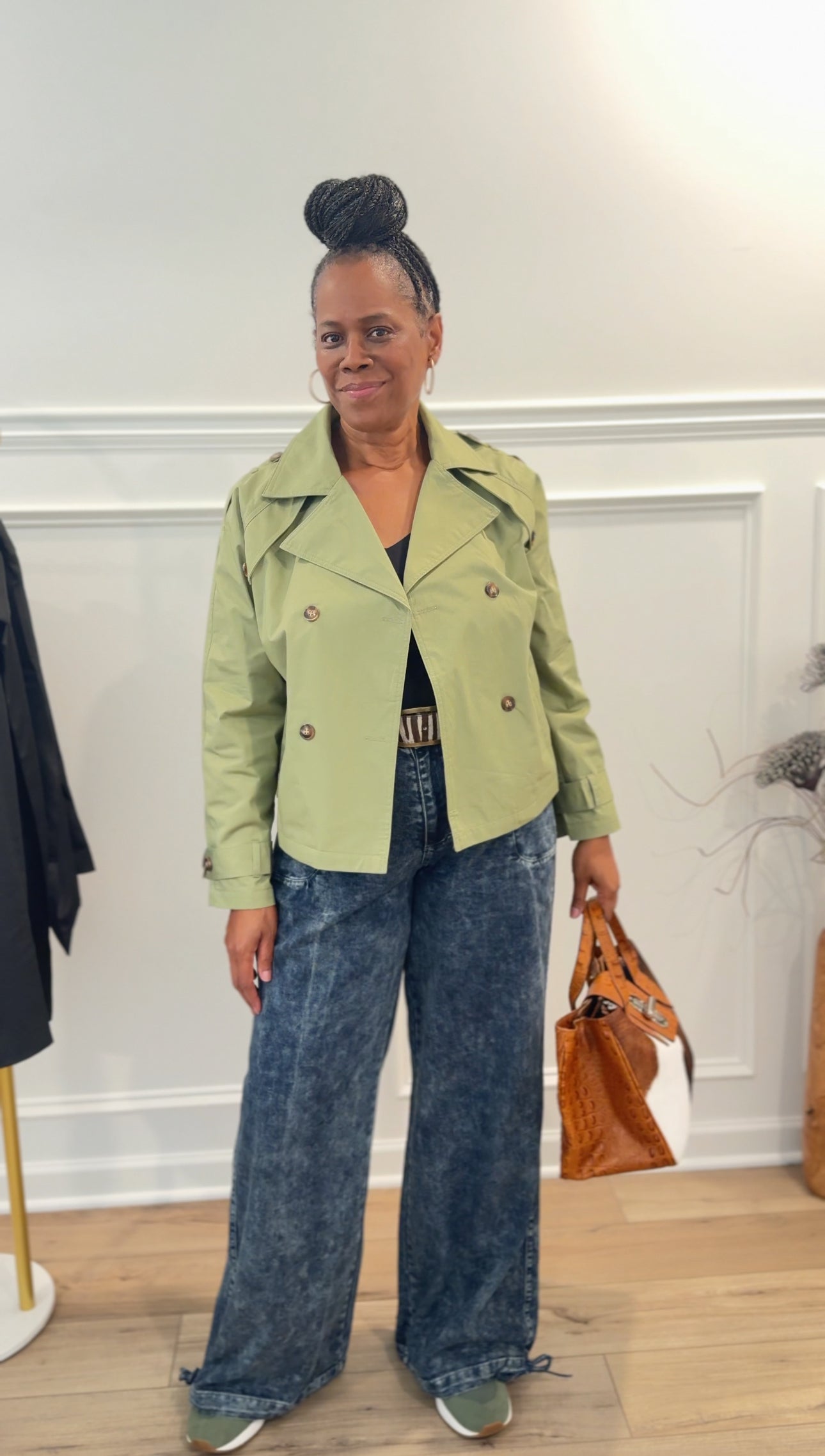 OLIVE TRENCH COAT
