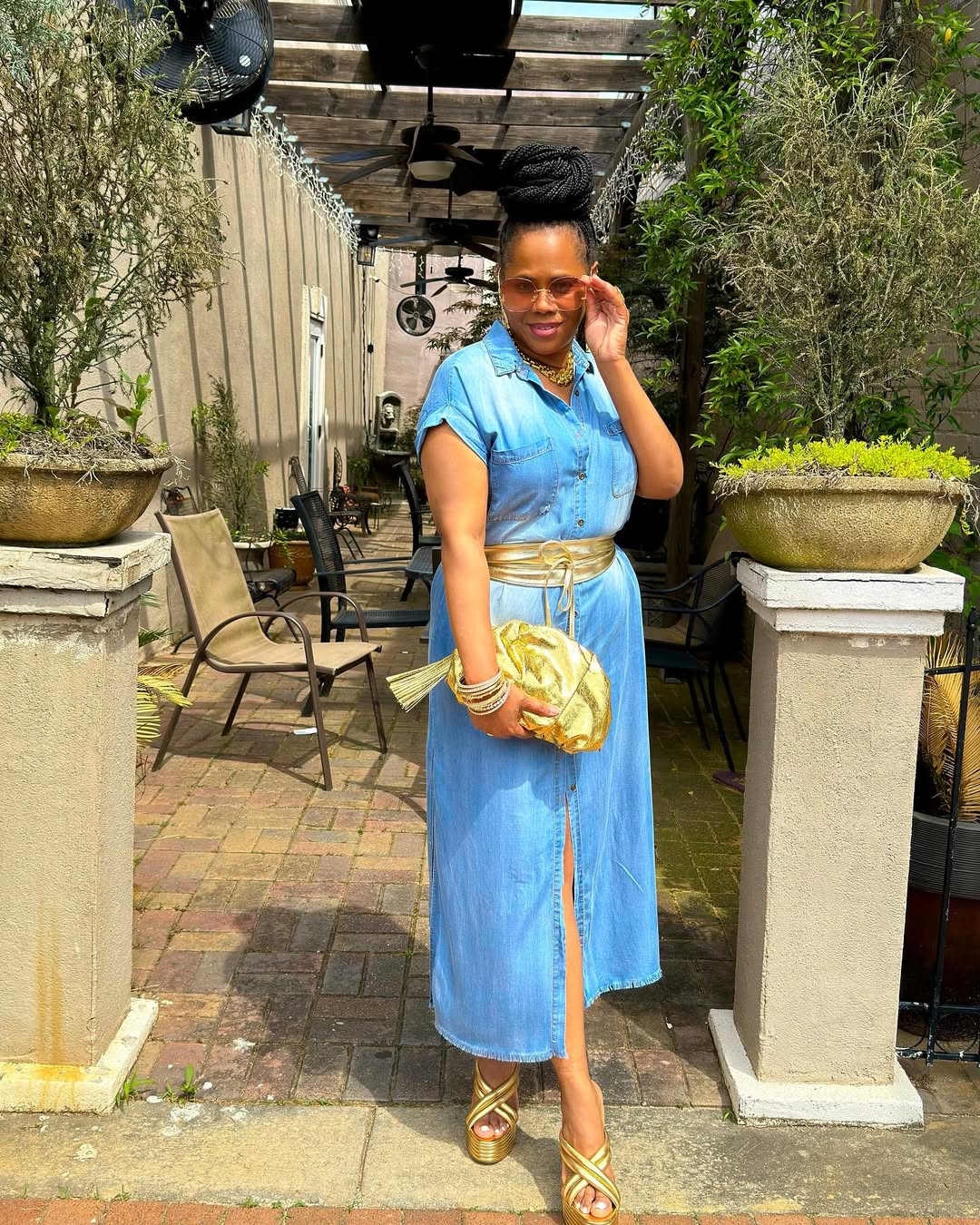 Maxi Denim Shirt Dress