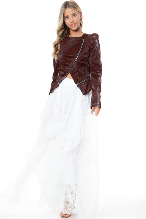 Power Shoulder Moto Jacket