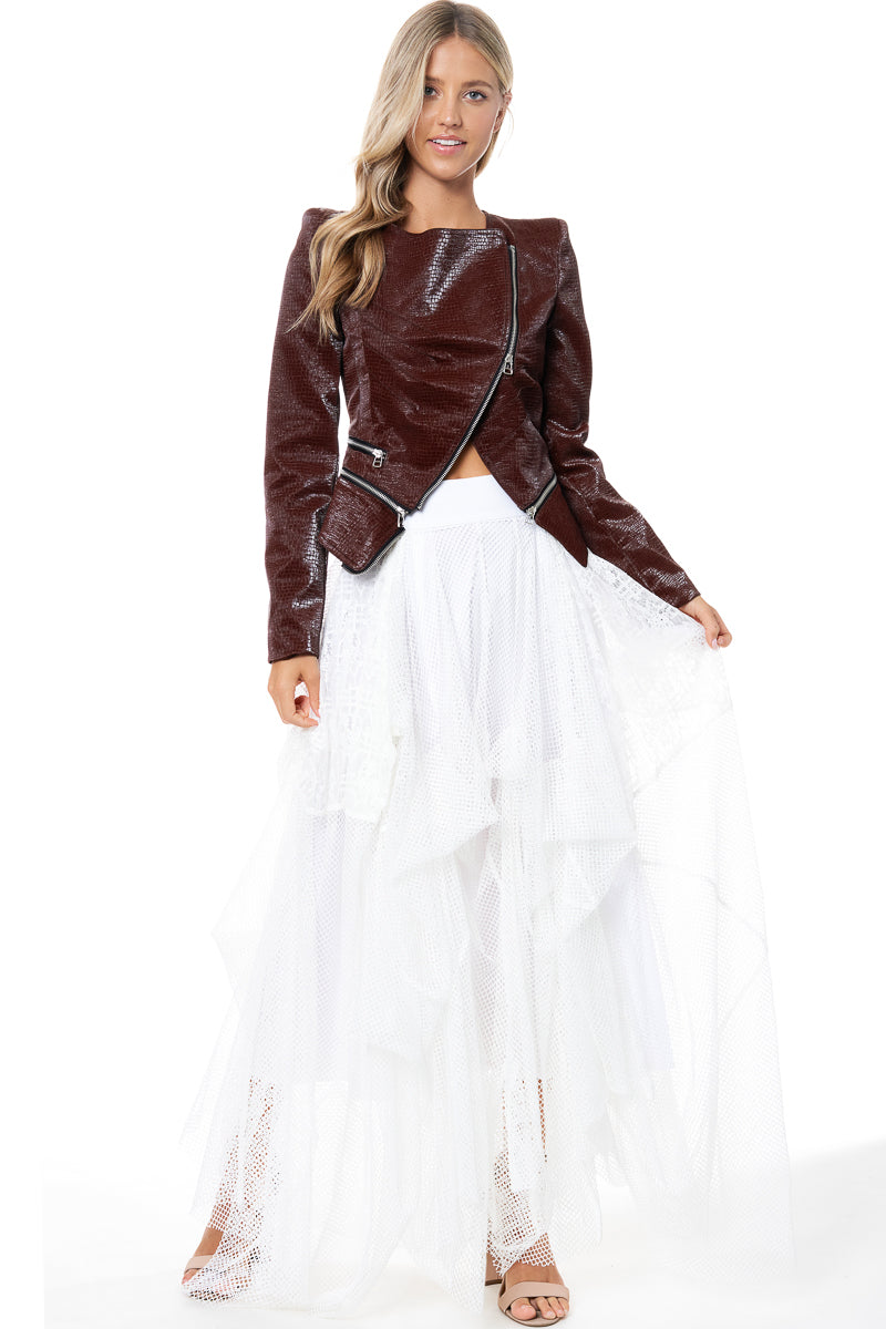 Power Shoulder Moto Jacket