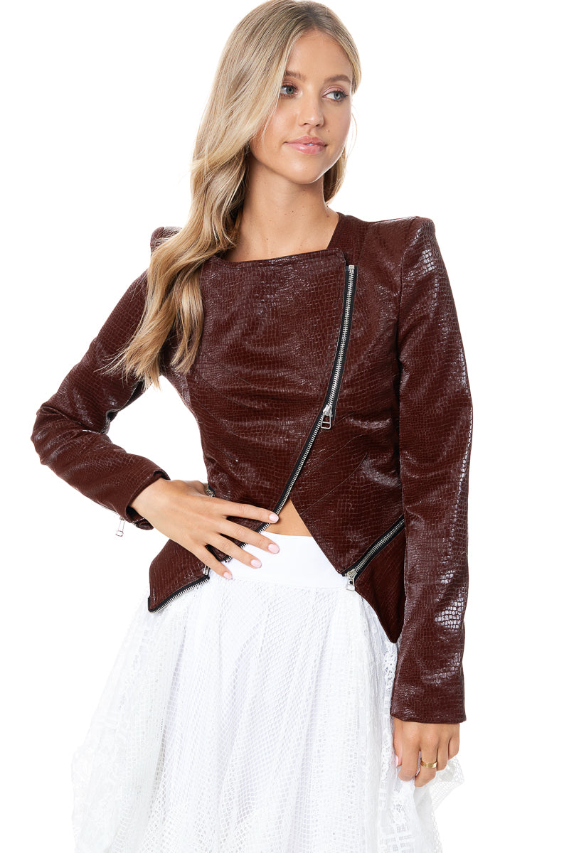 Power Shoulder Moto Jacket