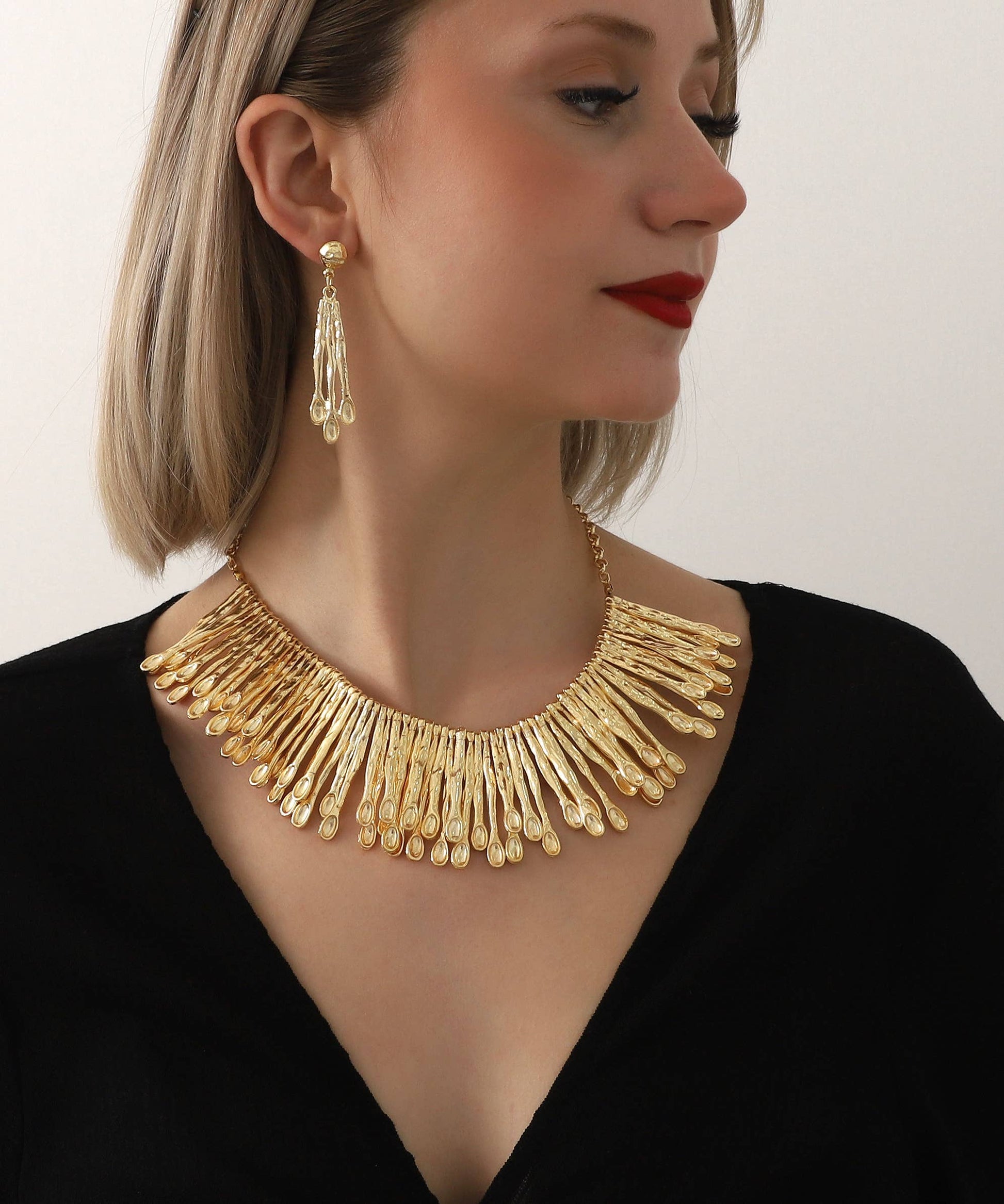 Gold Plated Boho Jewelry Set
