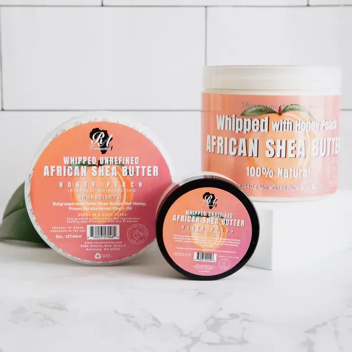 Whipped African Ivory Shea Butter, Honey Peach
