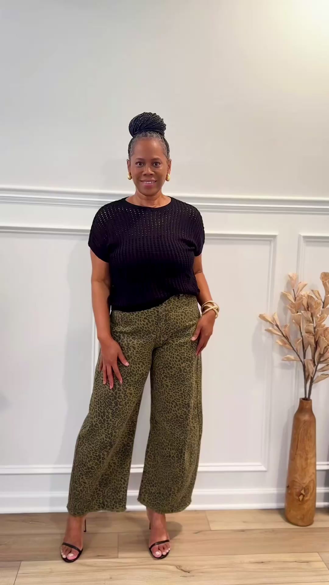 CHEETAH BARREL JEAN